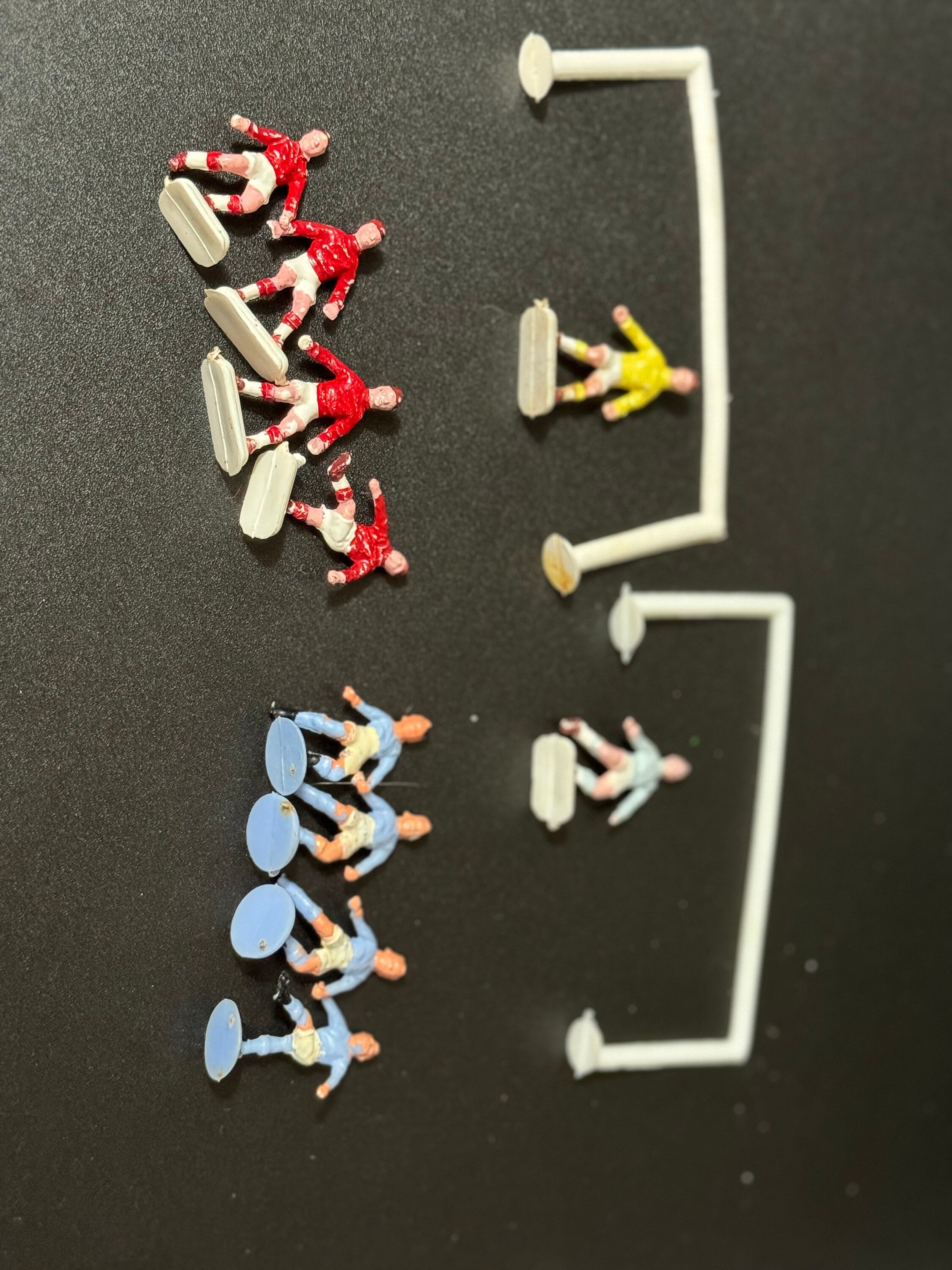 Vintage retro boys dads men’s football team cake toppers players ref and goals football cake birthday