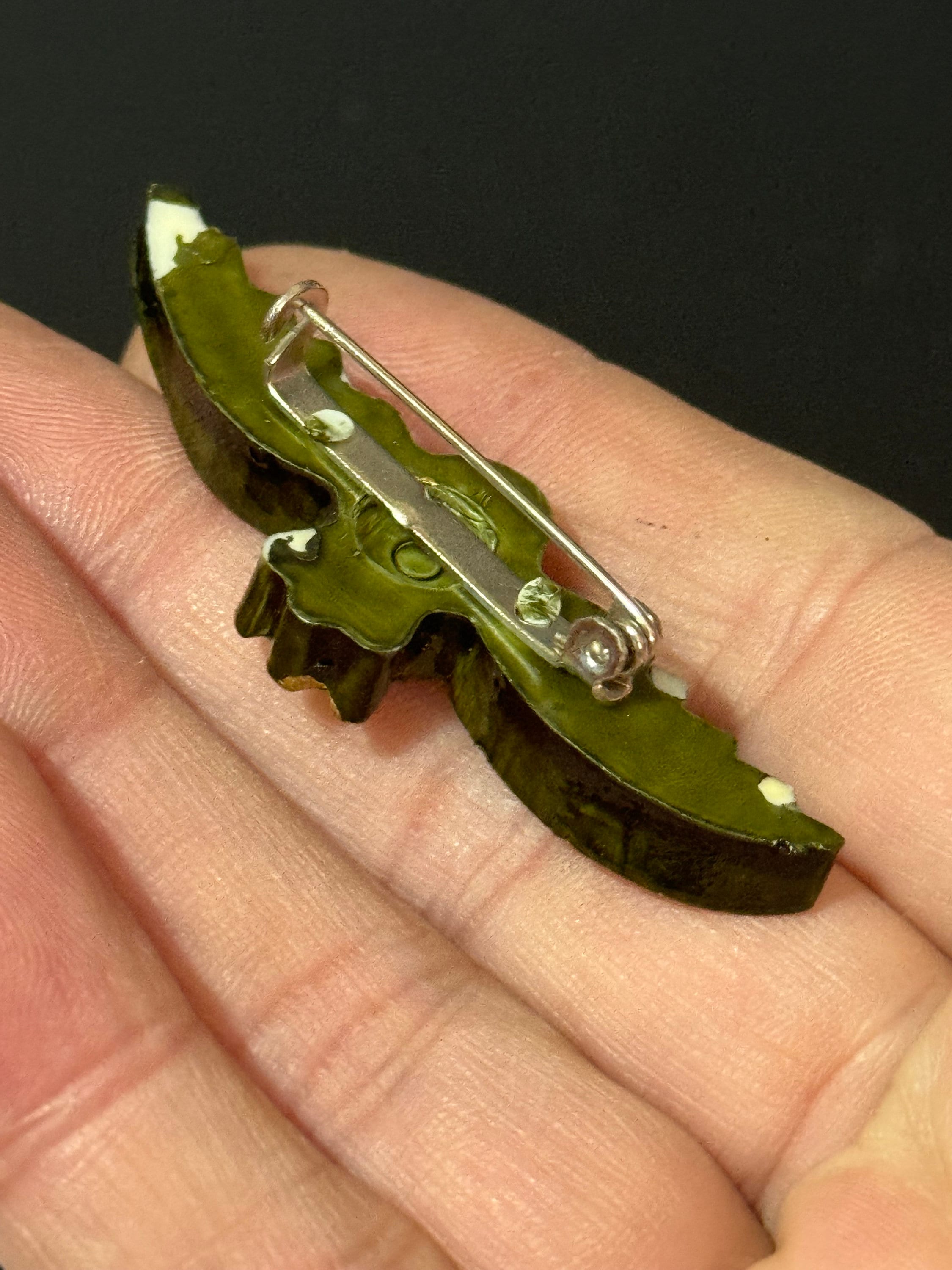5.5cm military brooch , vintage French plastic wings airforce insignia Brooches