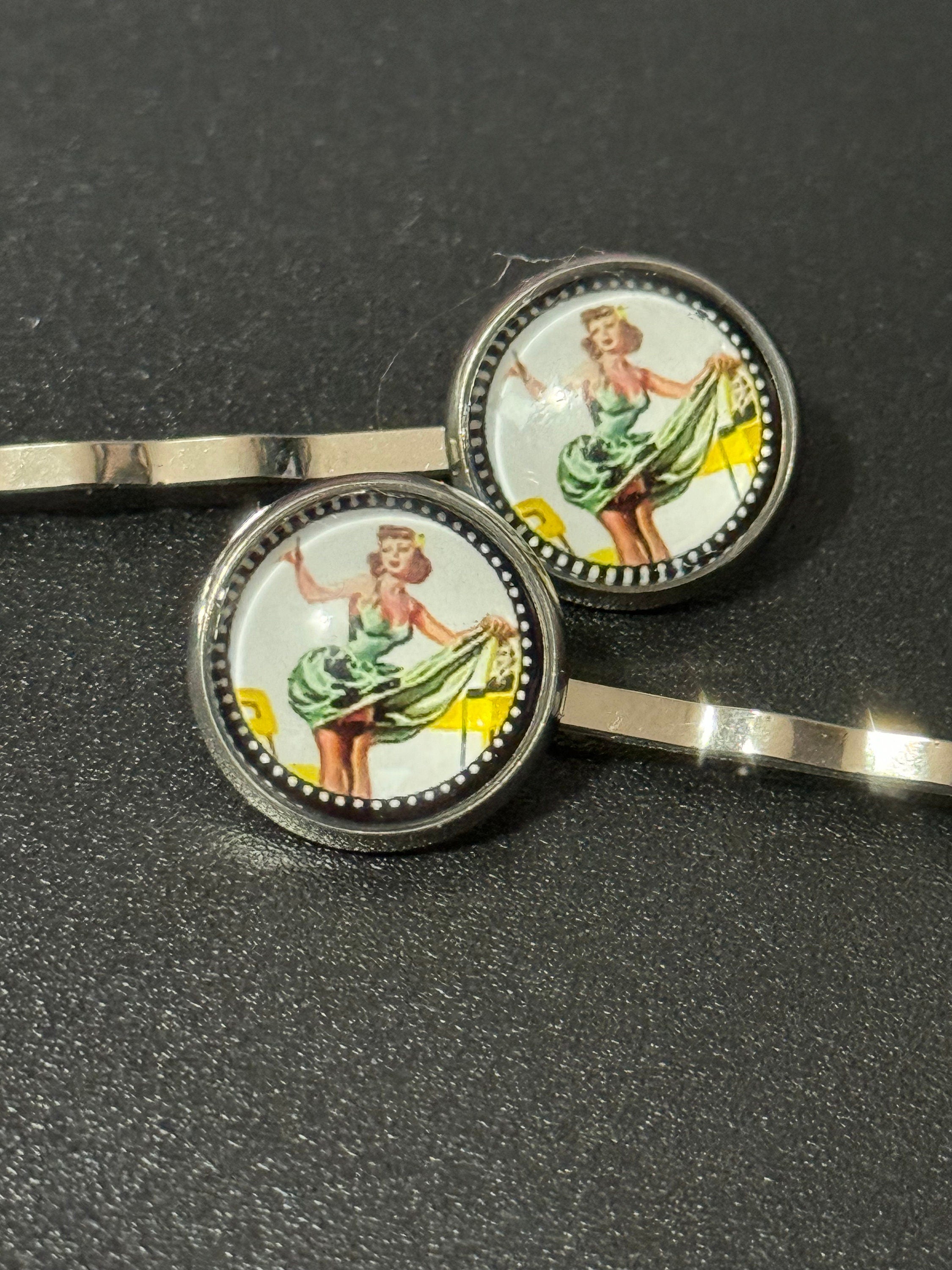 Vintage Pin Up Girl Hair Clips: Hollywood Glamour Style
