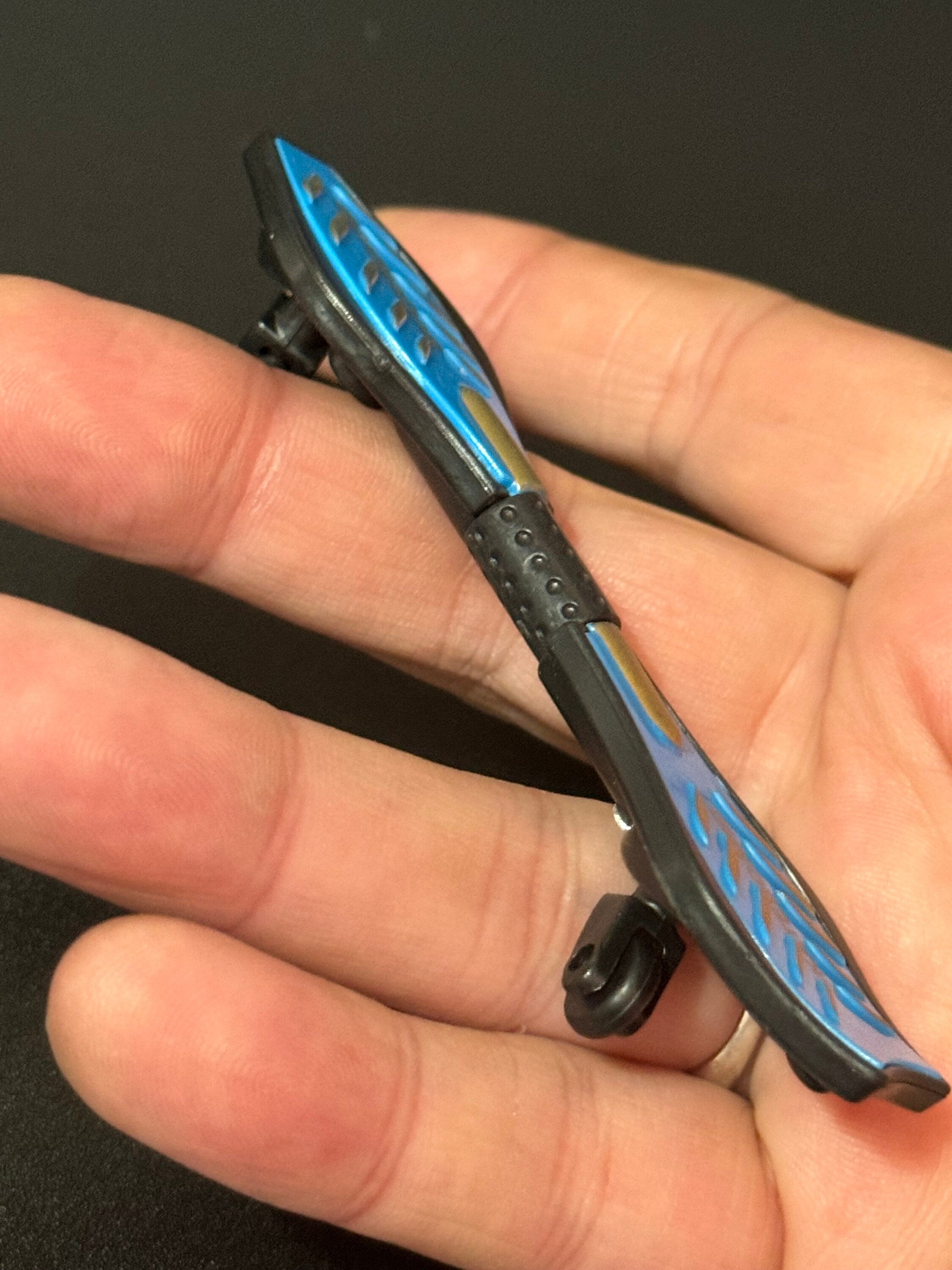 Miniature skateboard cake topper decoration, craft scenery