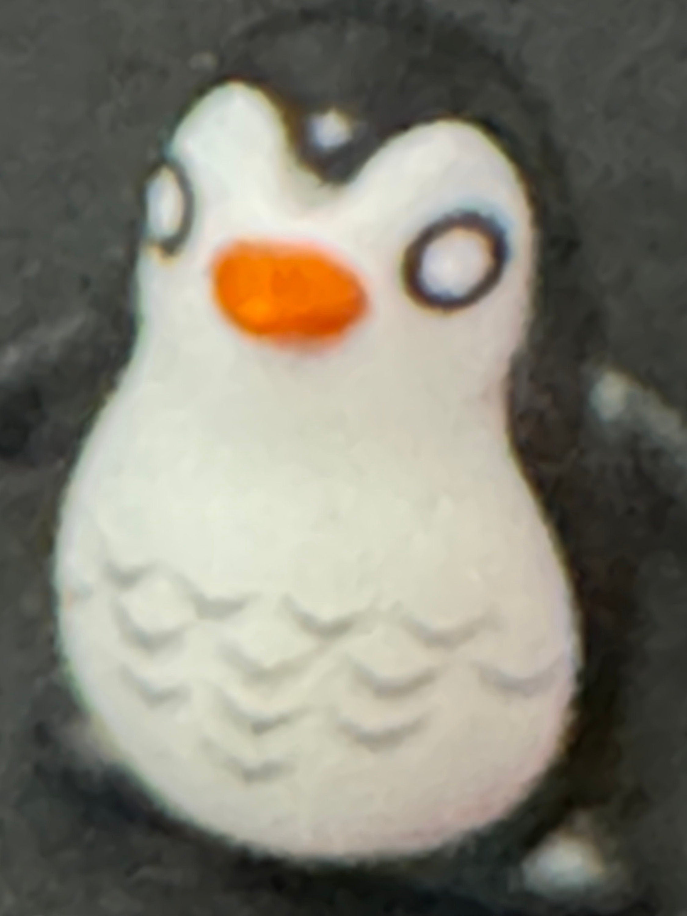 1 x miniature baby PENGUIN cake topper decoration, Christmas craft