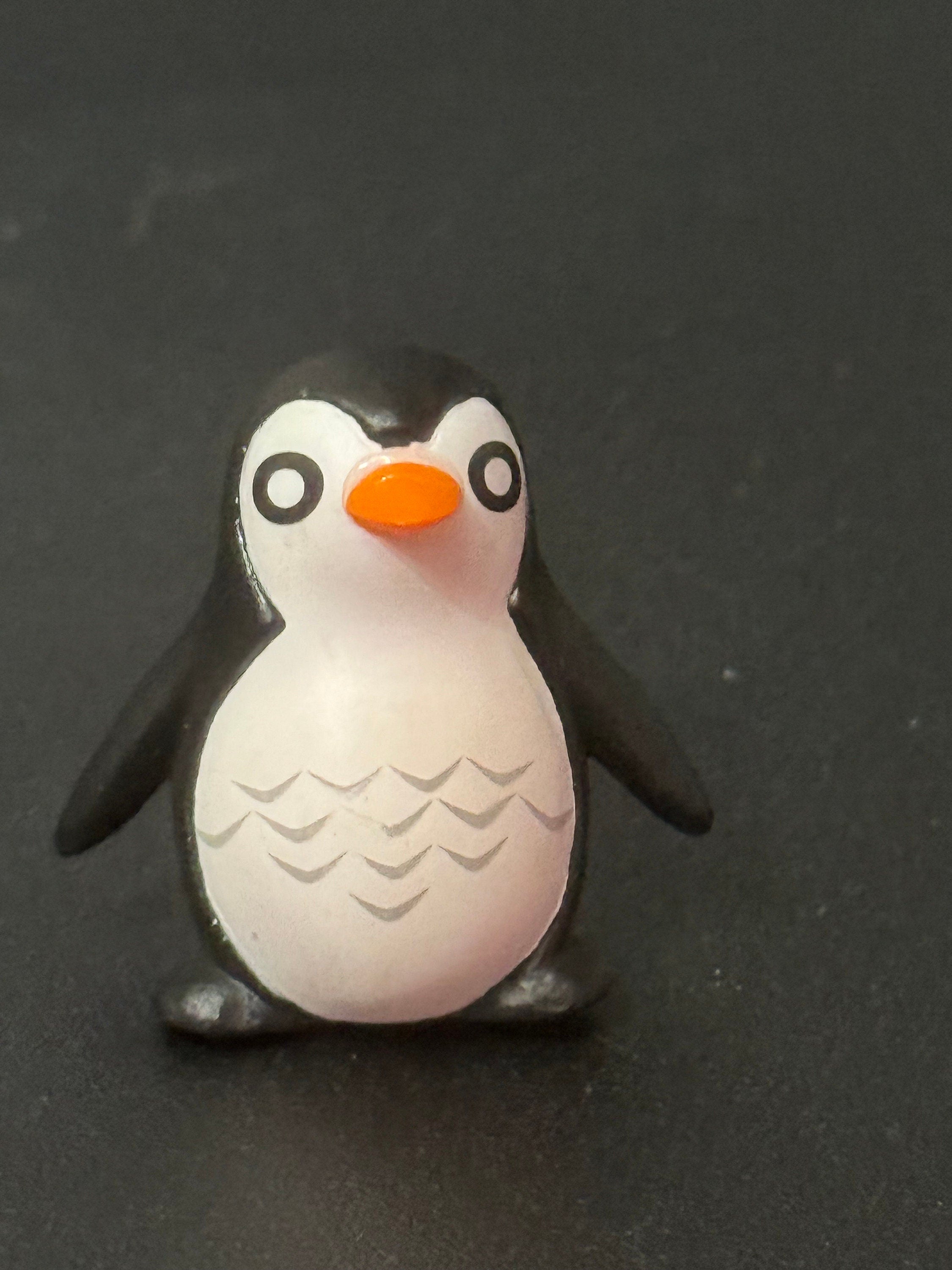 1 x miniature PENGUIN cake topper decoration, Christmas craft