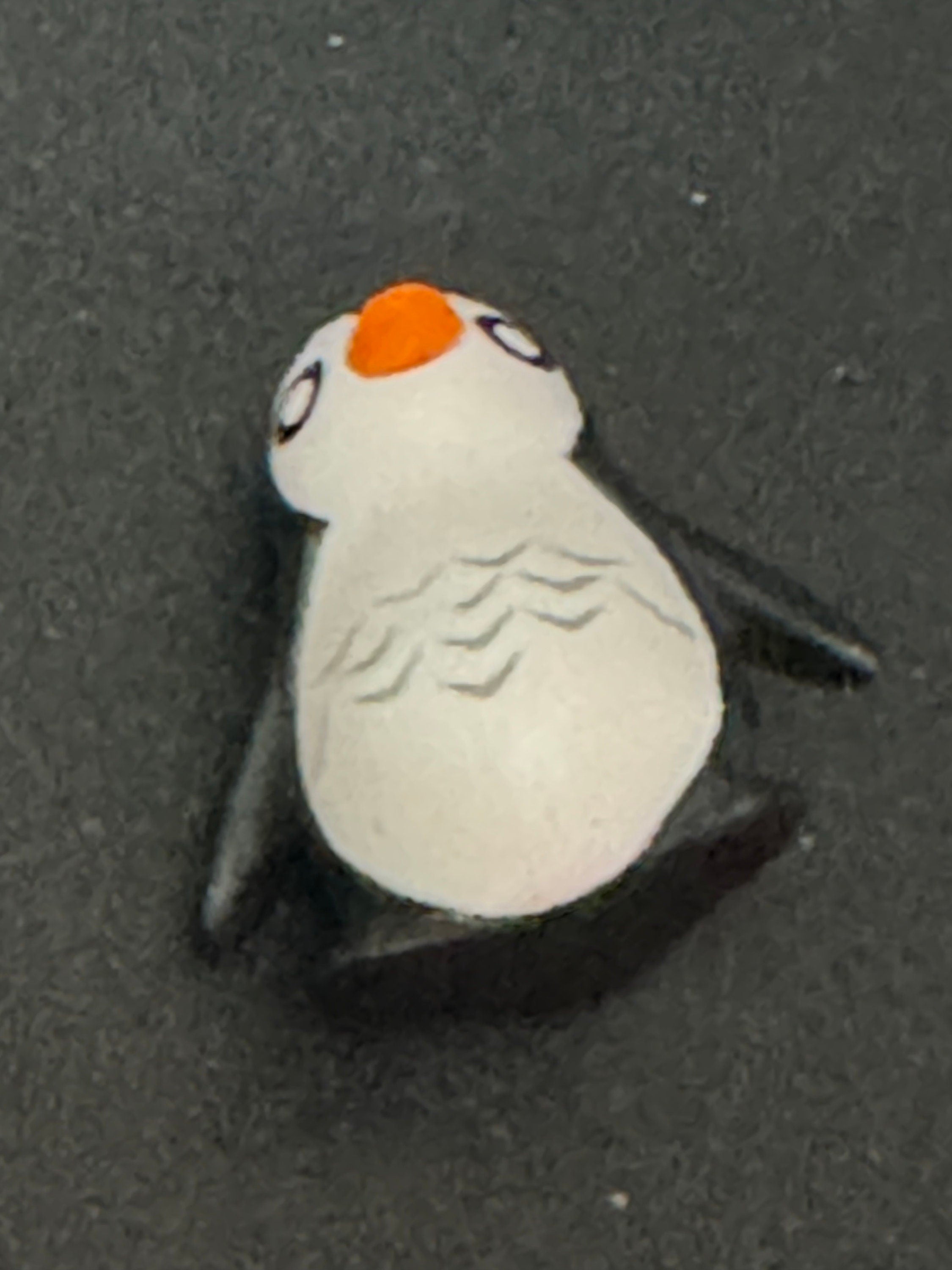 1 x miniature PENGUIN cake topper decoration, Christmas craft