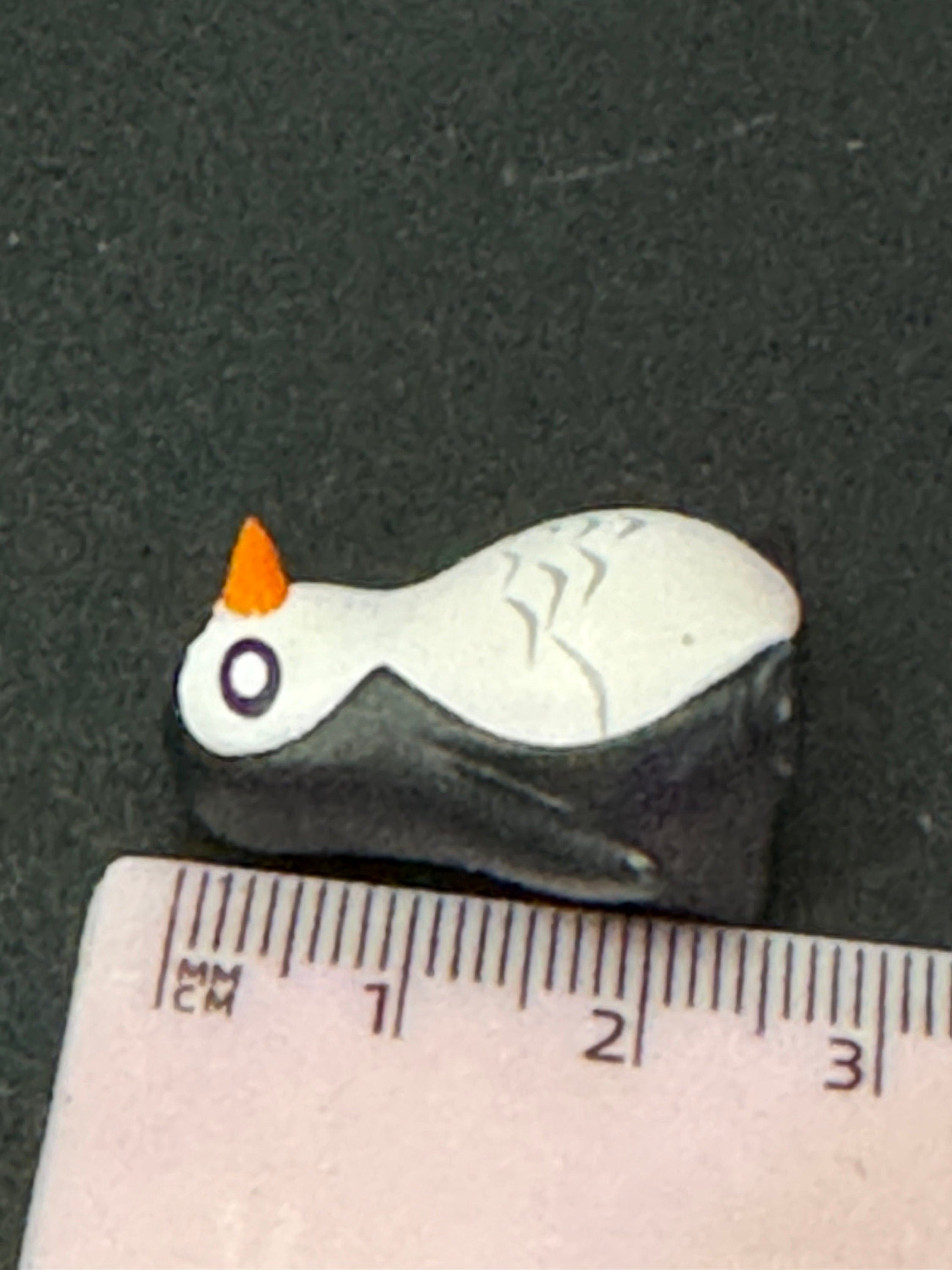 1 x miniature PENGUIN cake topper decoration, Christmas craft