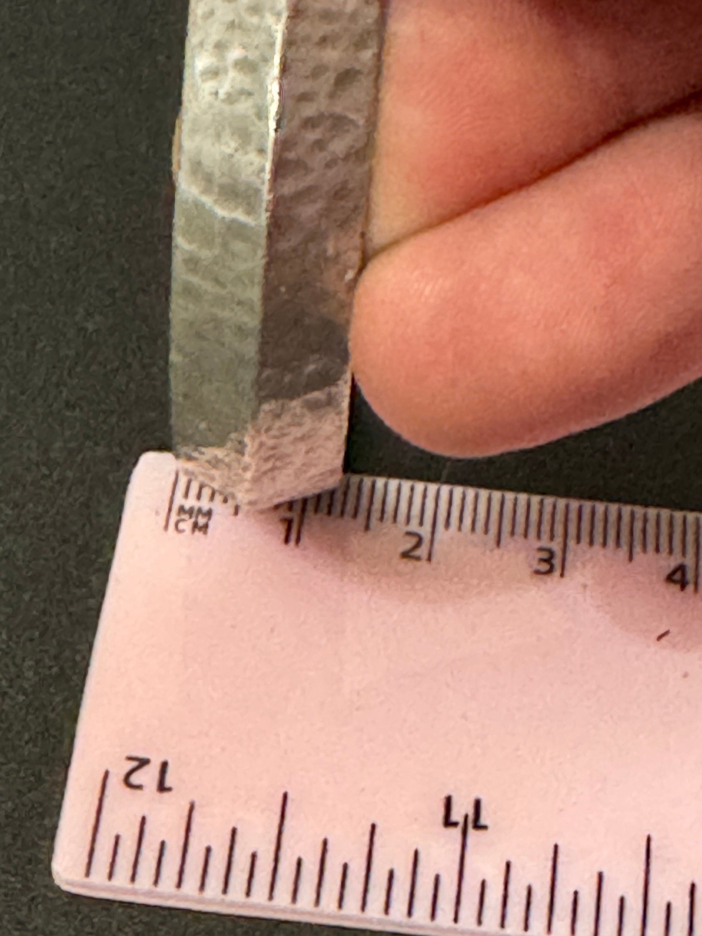 Vintage Aitkens Fredericton Canada PEWTER modernist round bangle bracelet Canada Canadian