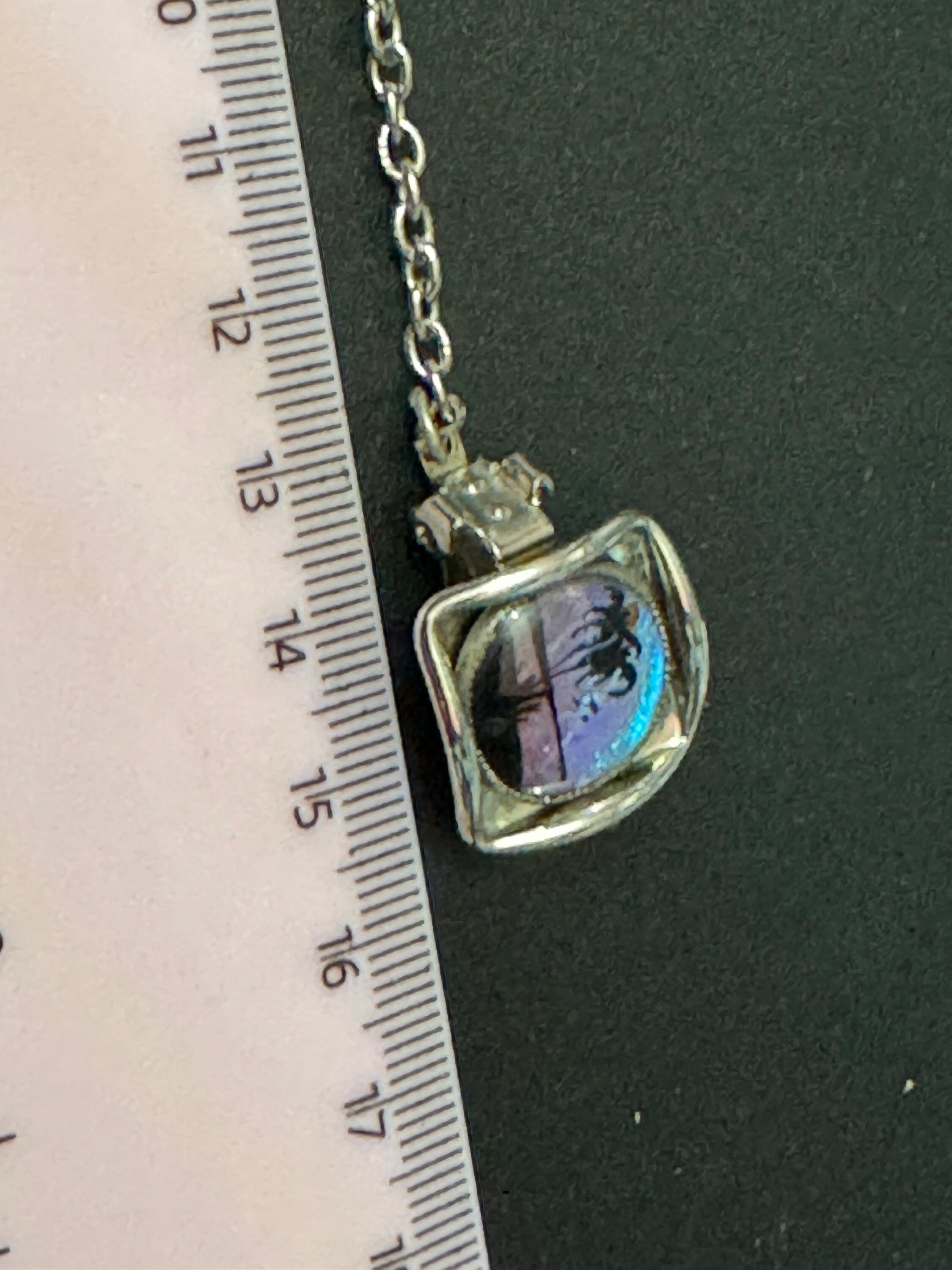 vintage Chrome butterfly wing tropical sweater guard clips