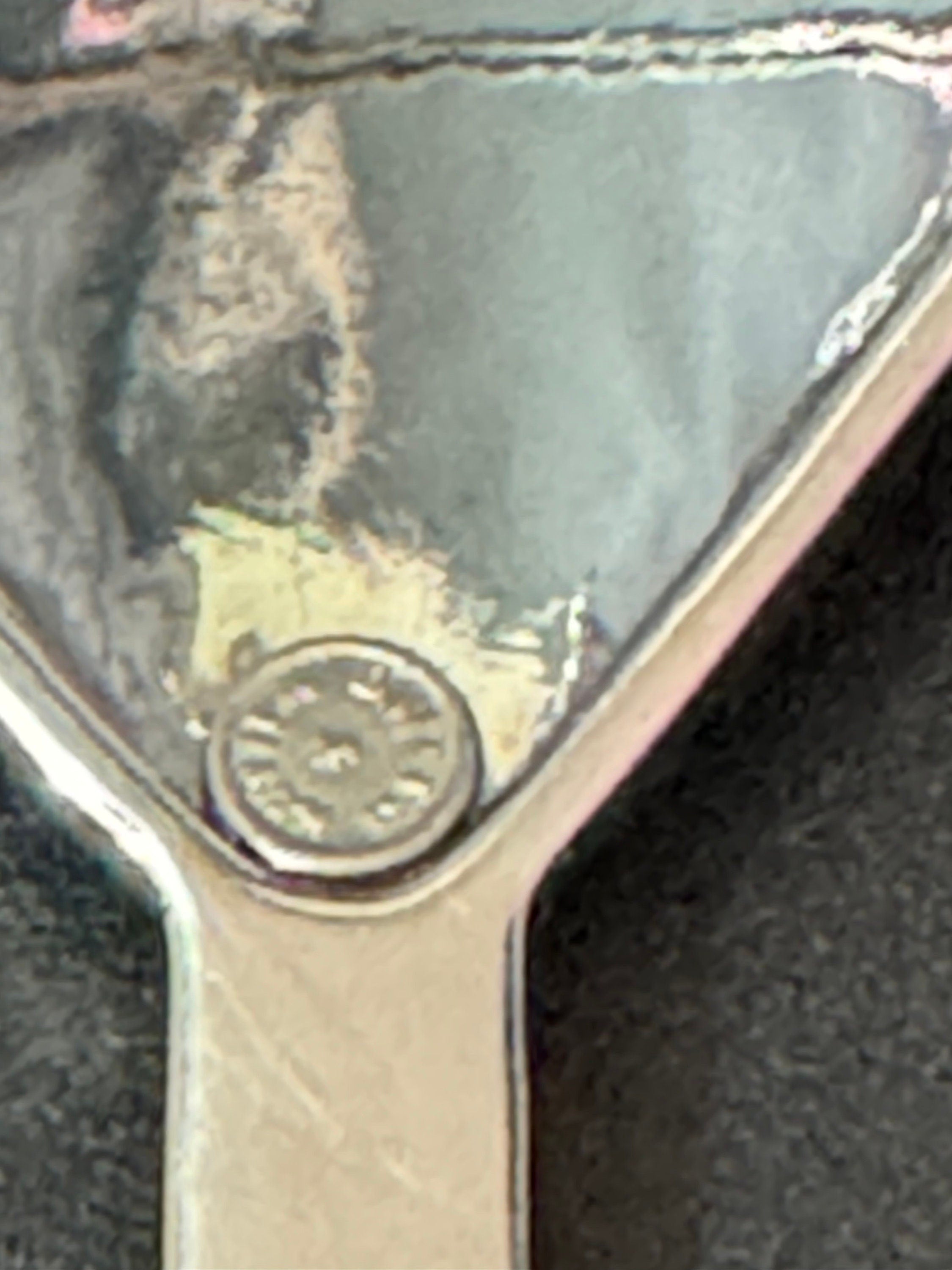 Signed butler and Wilson AB aurora borealis rainbow diamanté champagne cocktail glass brooch 12cm