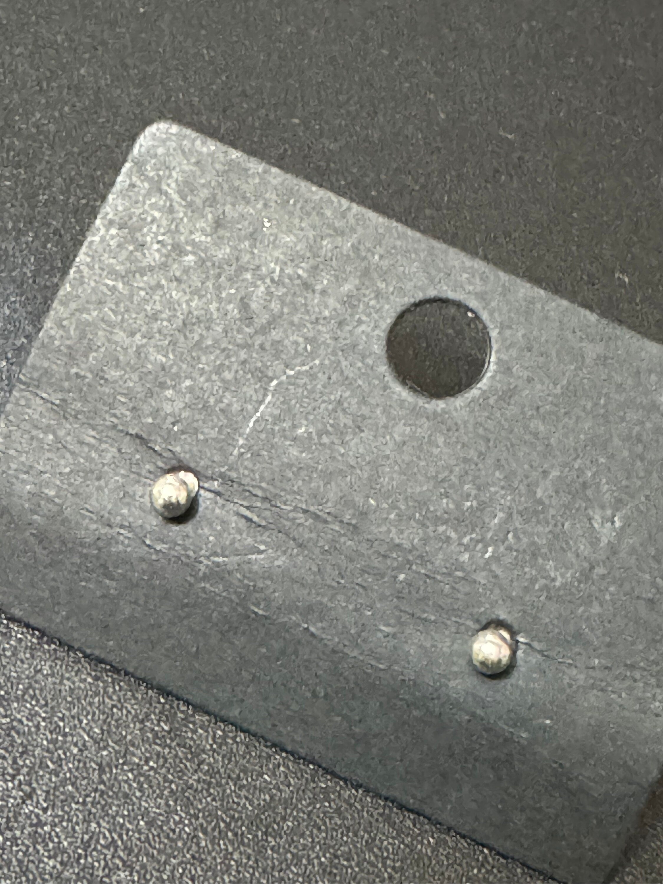 retro 925 Sterling silver tiny small ball stud earrings pierced