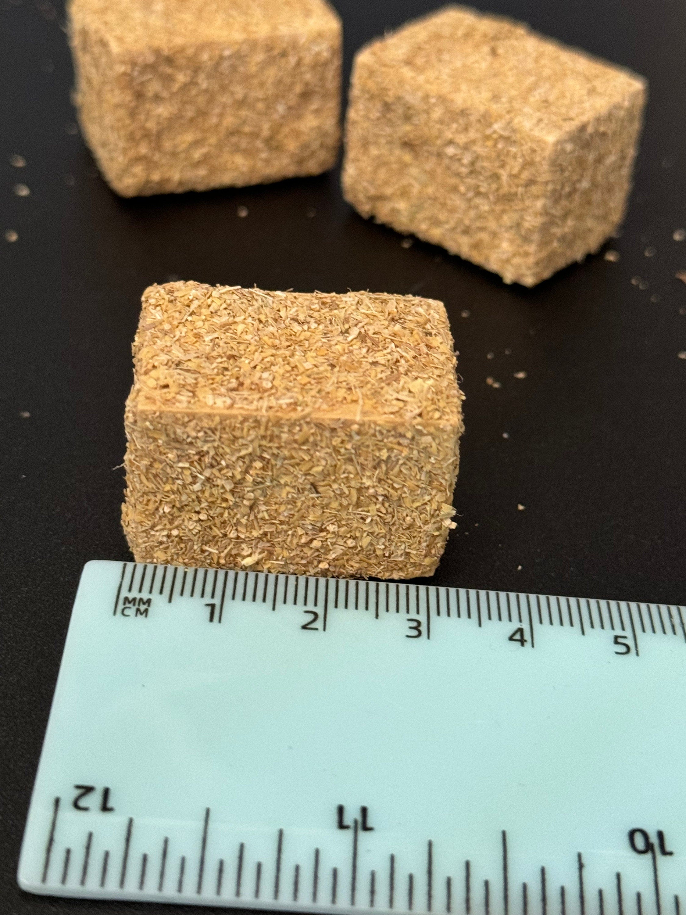 Miniature Hay Bale Cake Topper: Farm Scenery Props, Set of 3