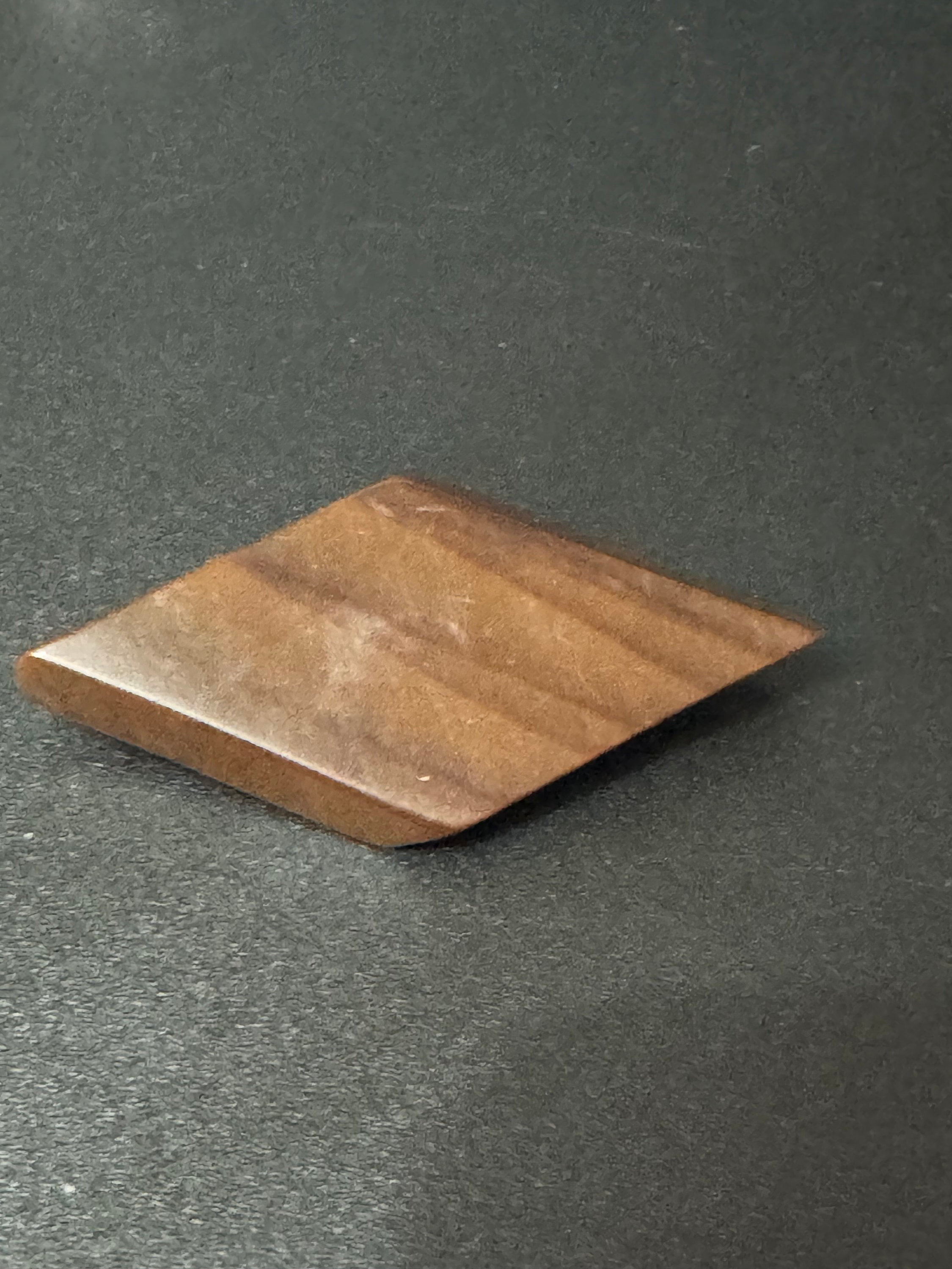 Vintage Galalith BROWN early plastic geometric brooch