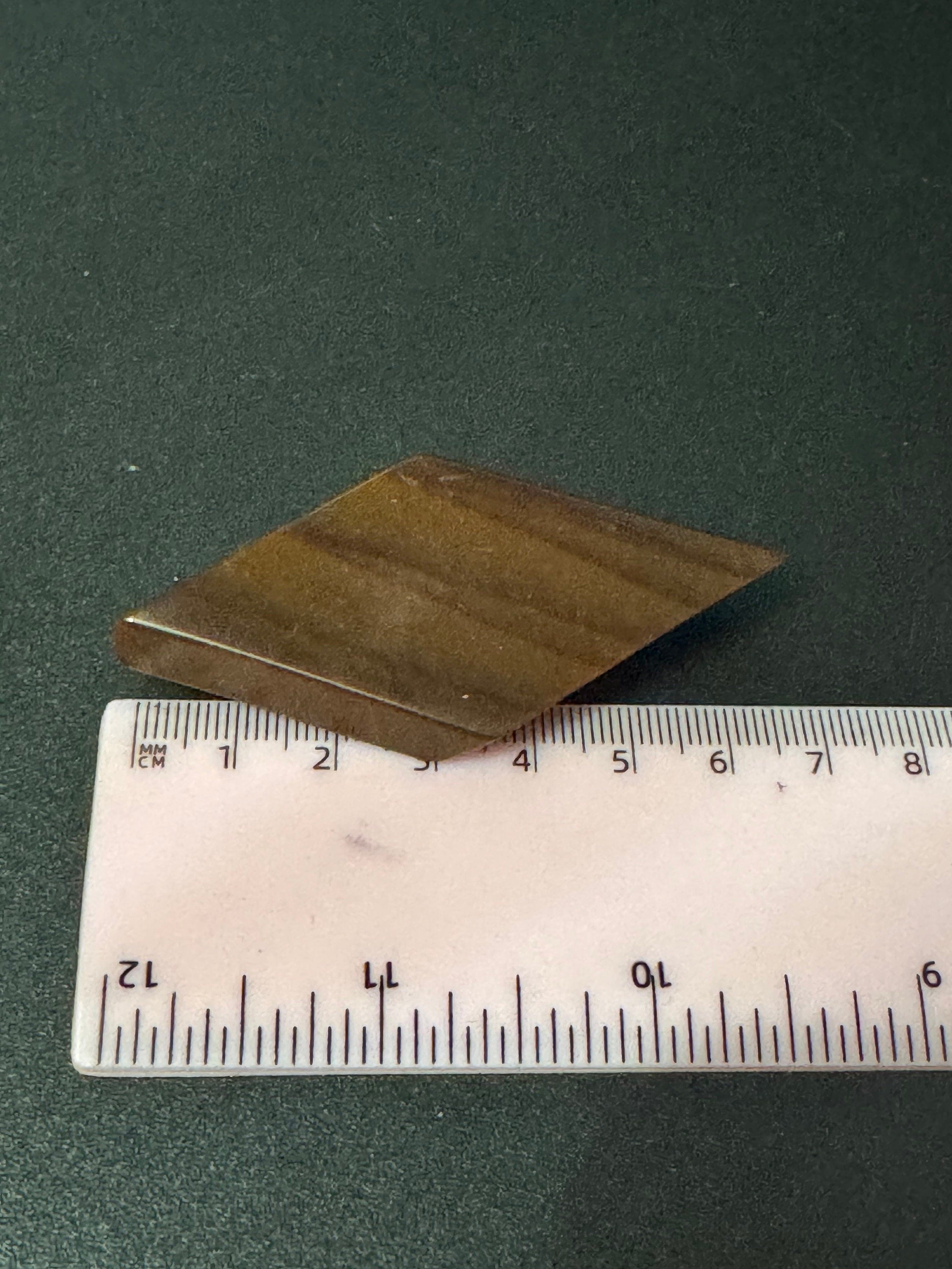 Vintage Galalith BROWN early plastic geometric brooch