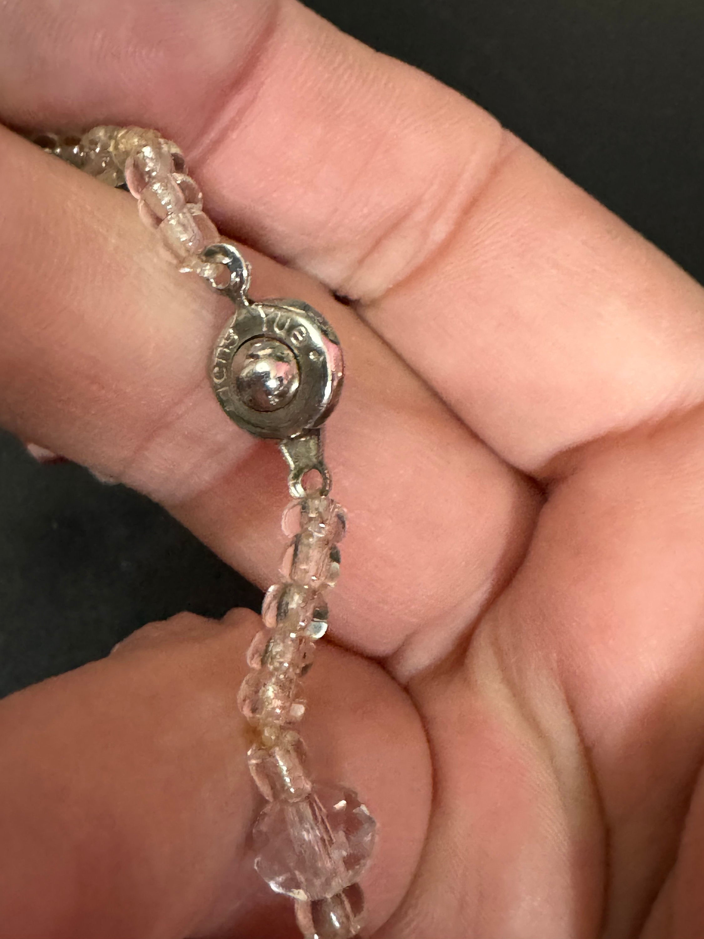 Signed Teng Yue Faceted Glass Beaded Jewelry Set