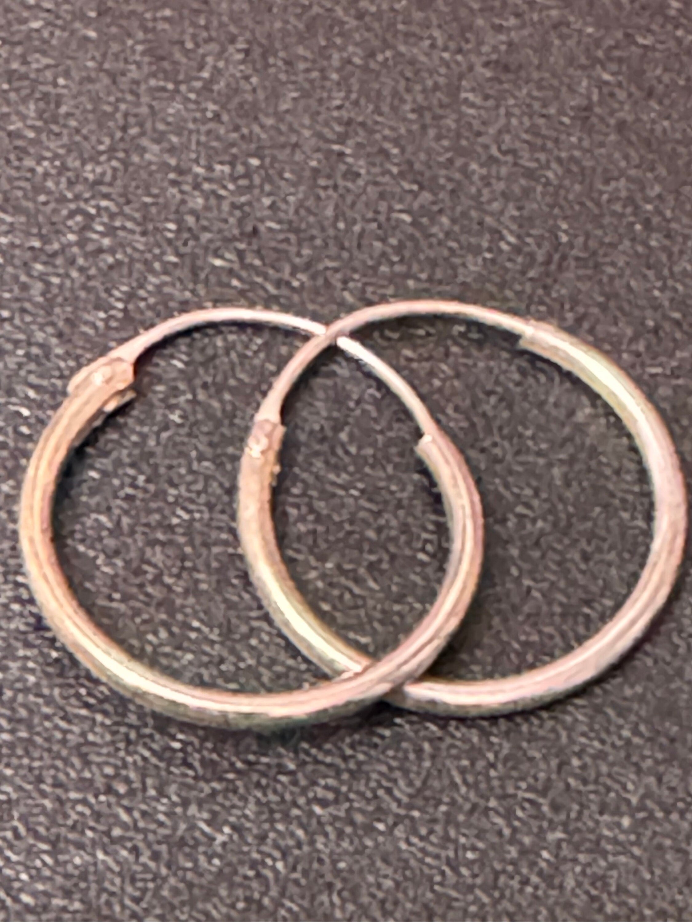 925 sterling silver round tiny hoop earrings for pierced ears l