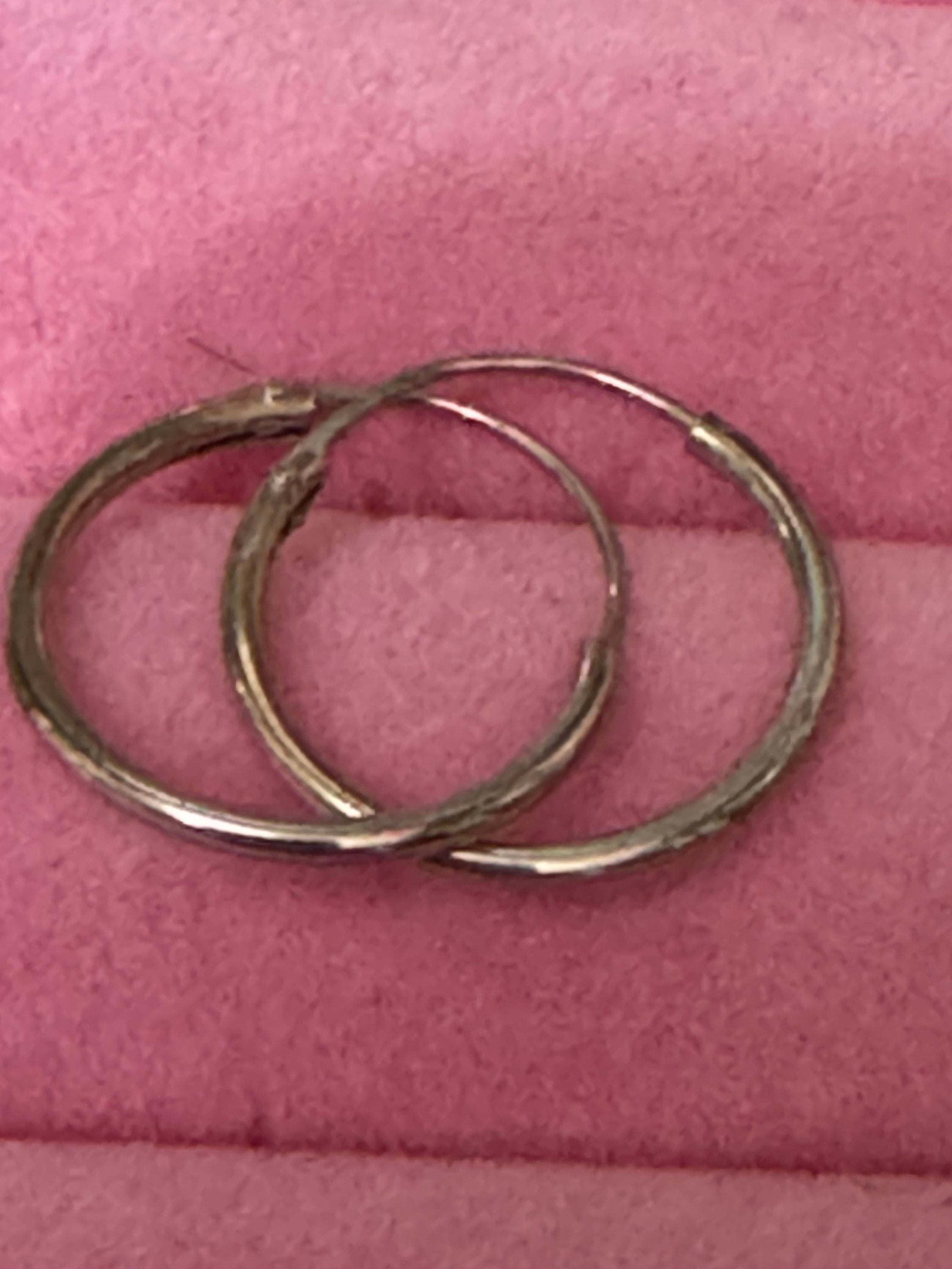 925 sterling silver round tiny hoop earrings for pierced ears l