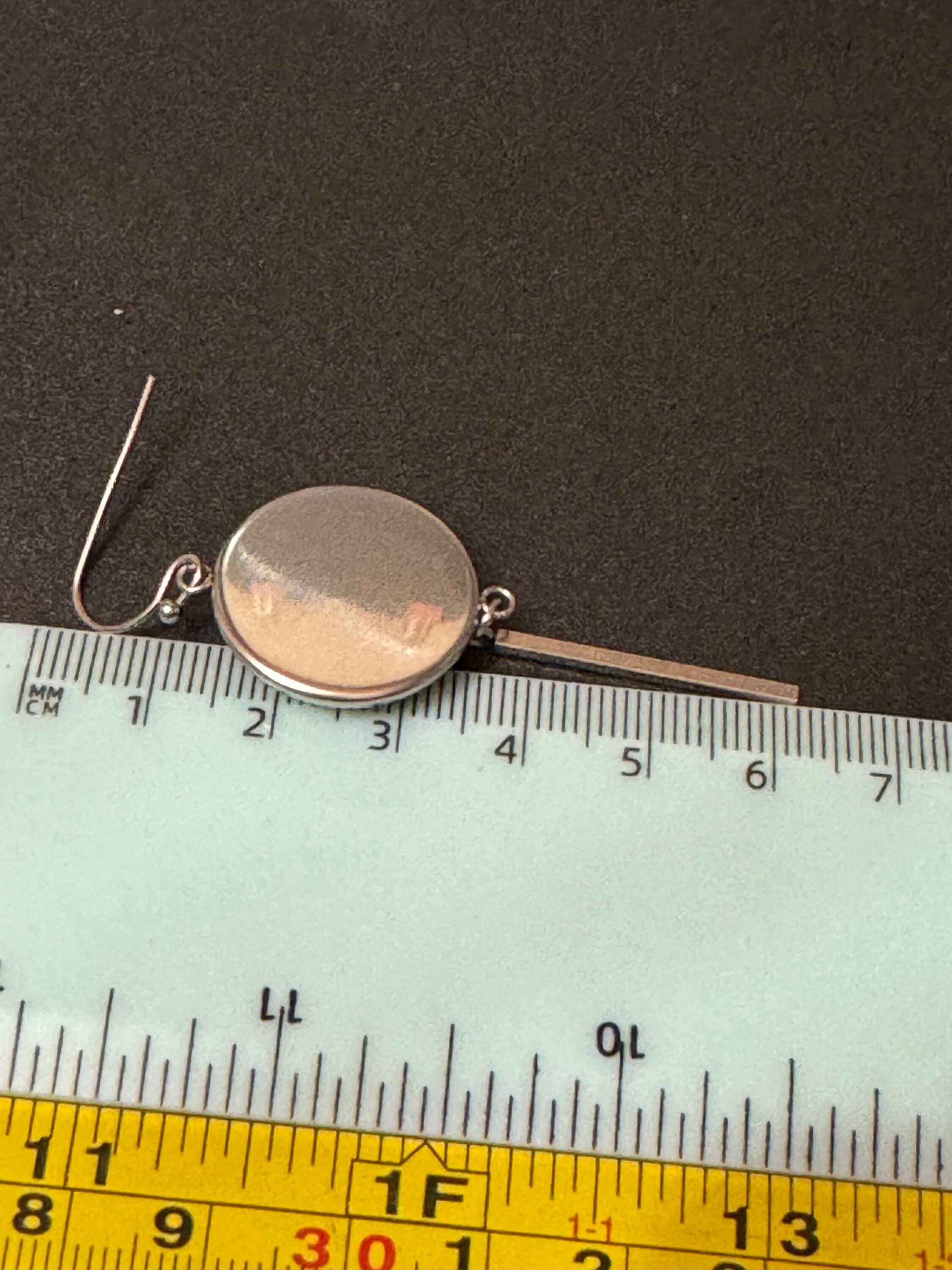 Turquoise Gemstone Dangle Earrings: Western Stainless Steel Earwires