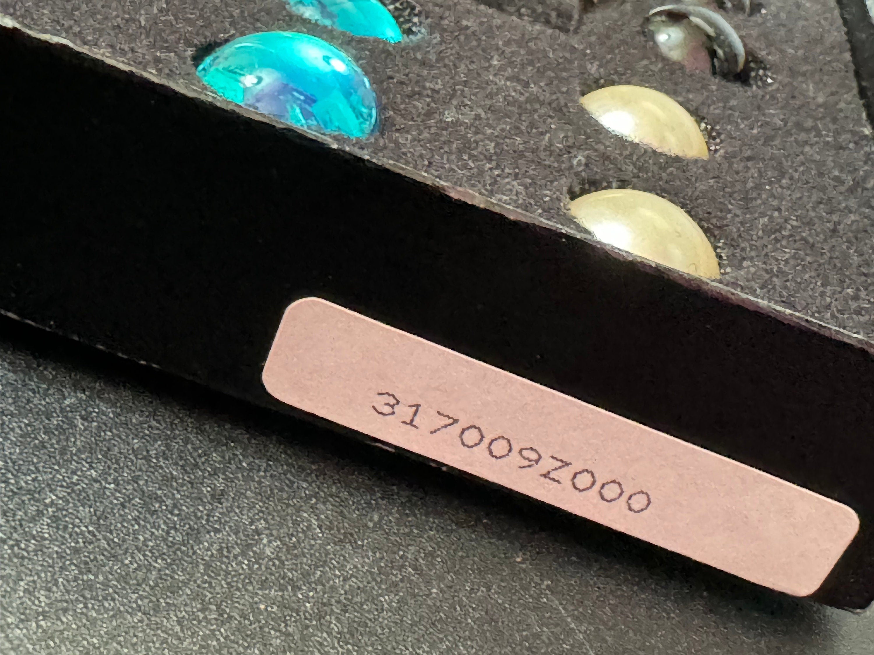 Signed Joan Rivers Gold Tone Stud Earrings with Interchangeable Cabochons