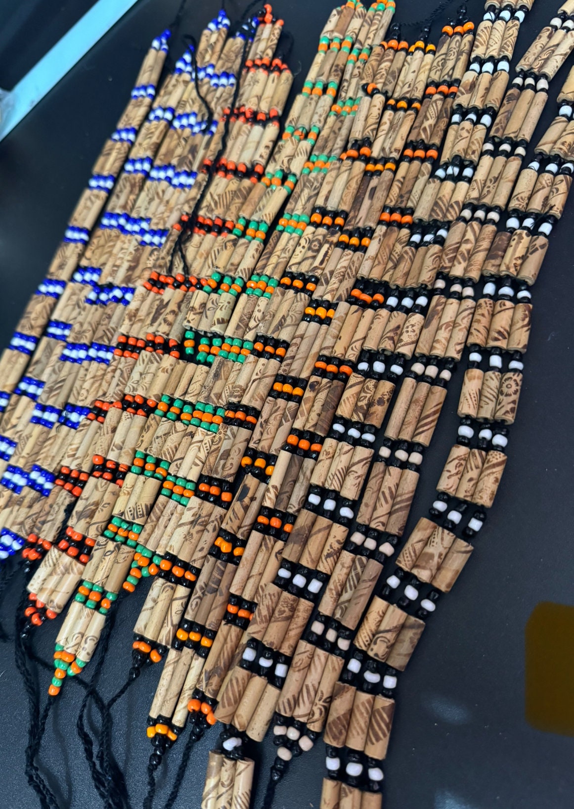 Boho Brown Wood Beaded Stretch Bracelet: Retro Unisex Jewellery