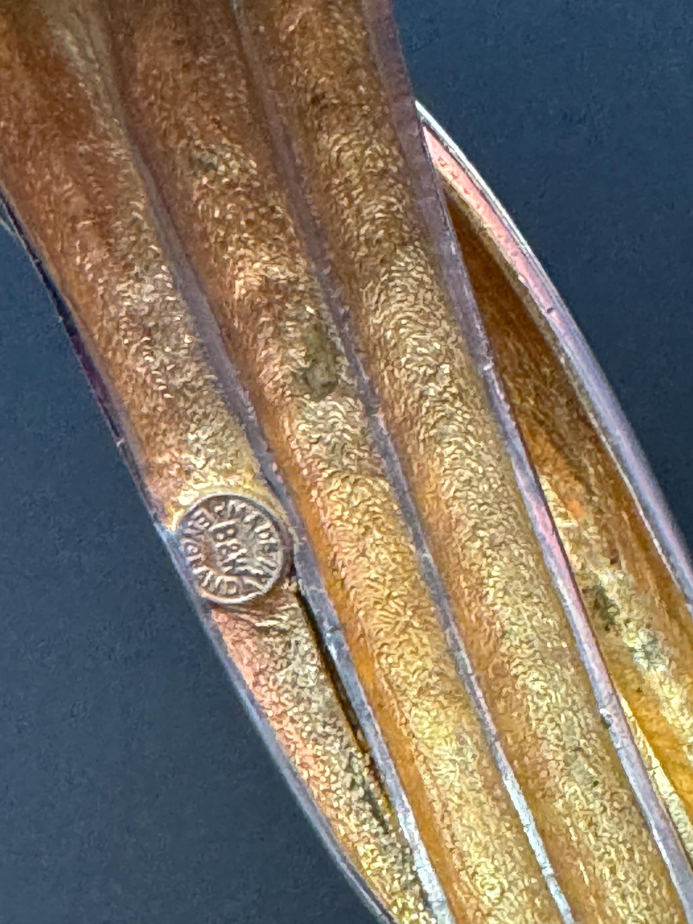 Butler and Wilson Gold Tone Snake Head Bangle Cuff