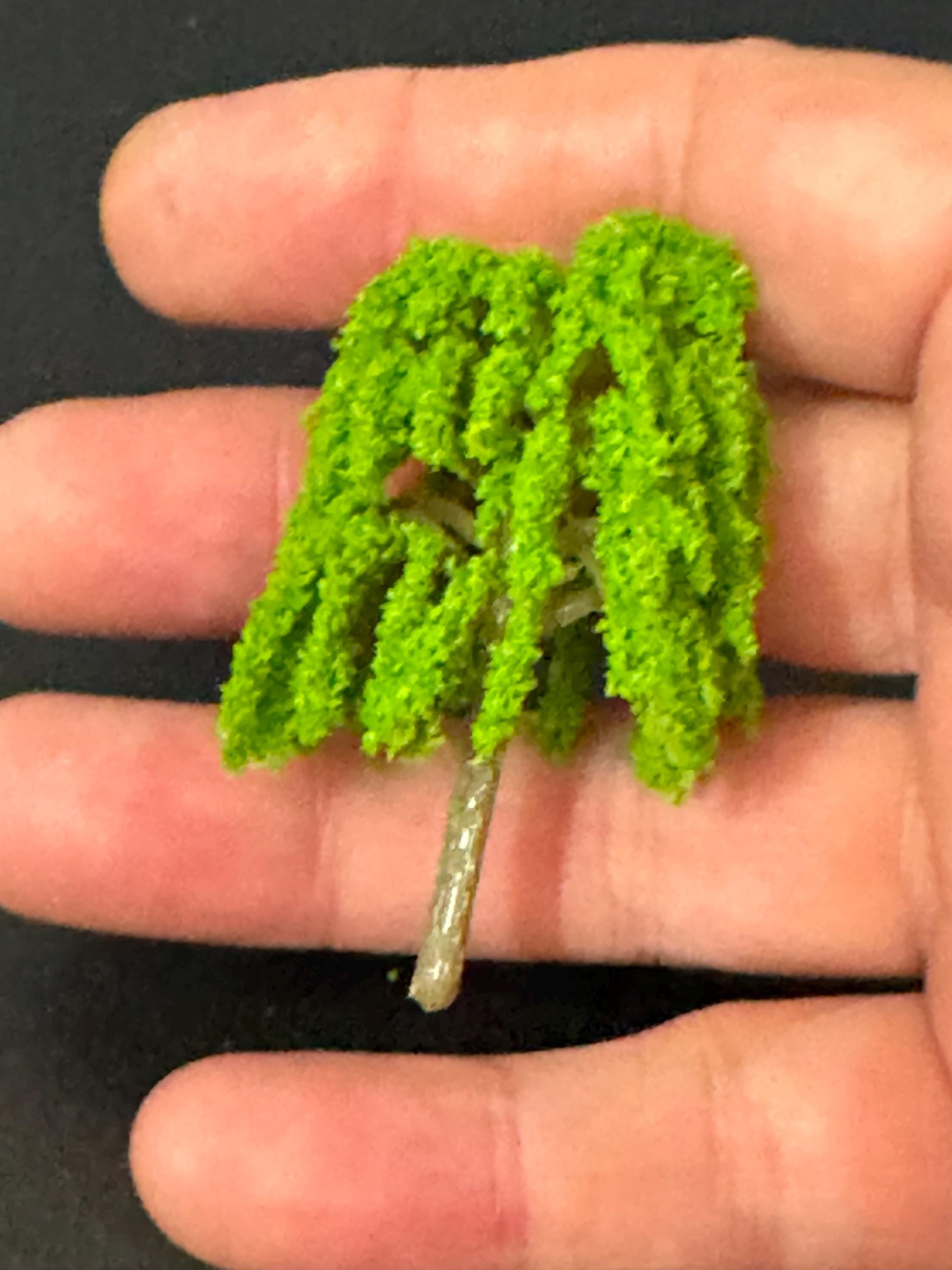 Miniature Weeping Willow Trees (3 Pieces): Cake Topper, Woodland Scenery