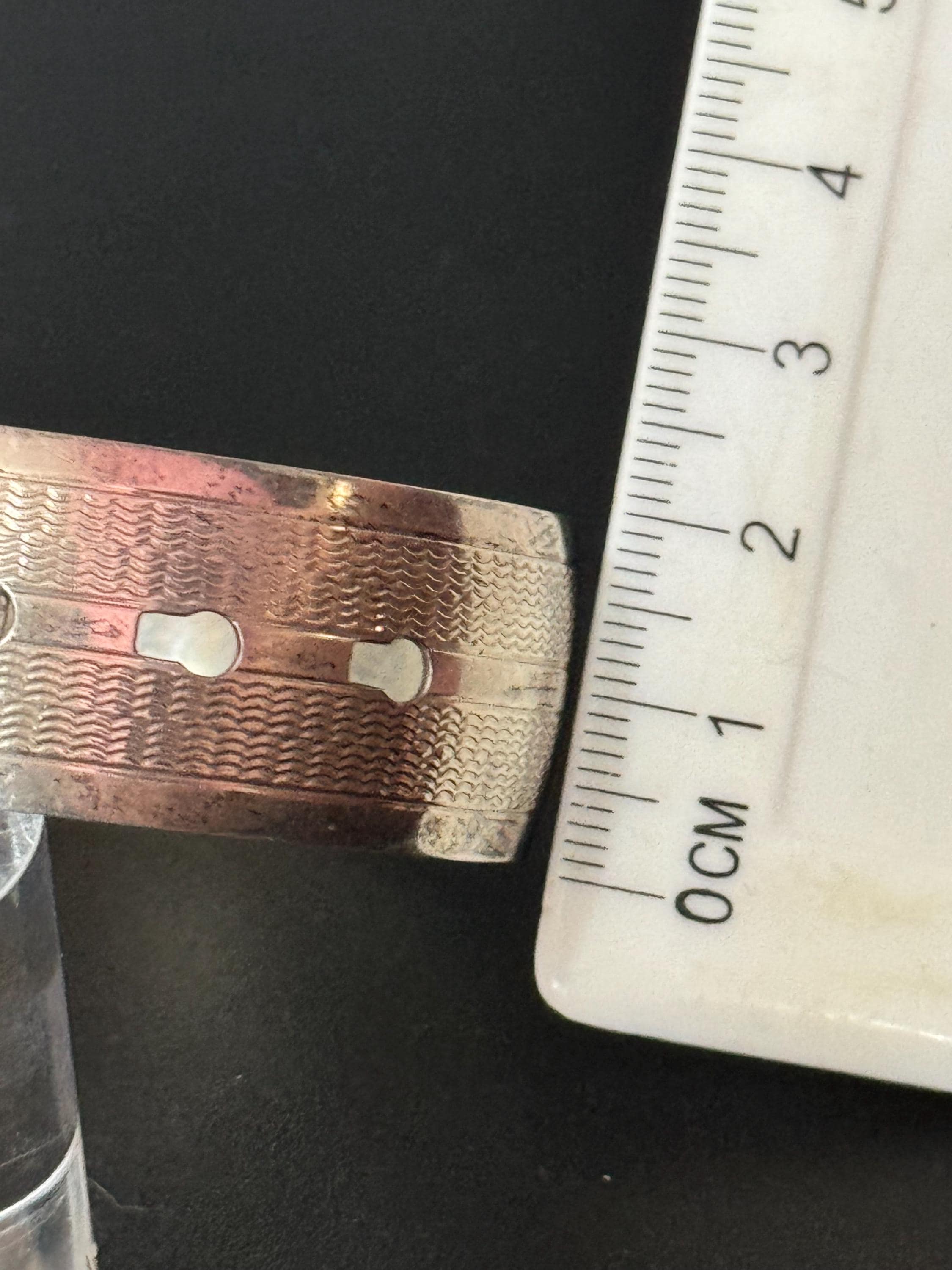 Vintage Art Deco Sterling Silver Belt Buckle Bangle Bracelet