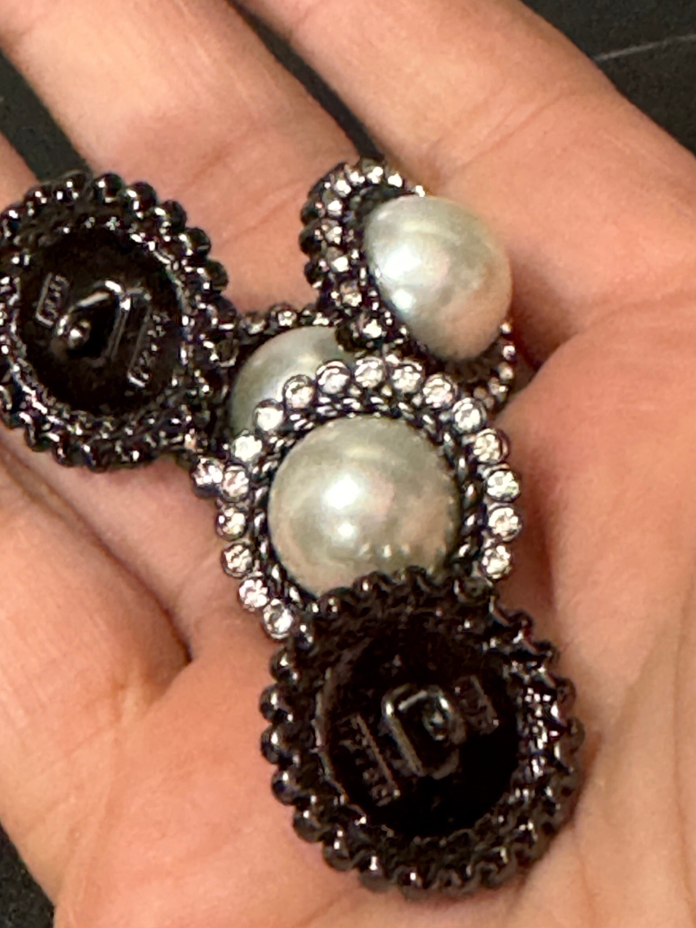 5 x 25mm antiqued brass dark gold tone round swirl coat buttons metal