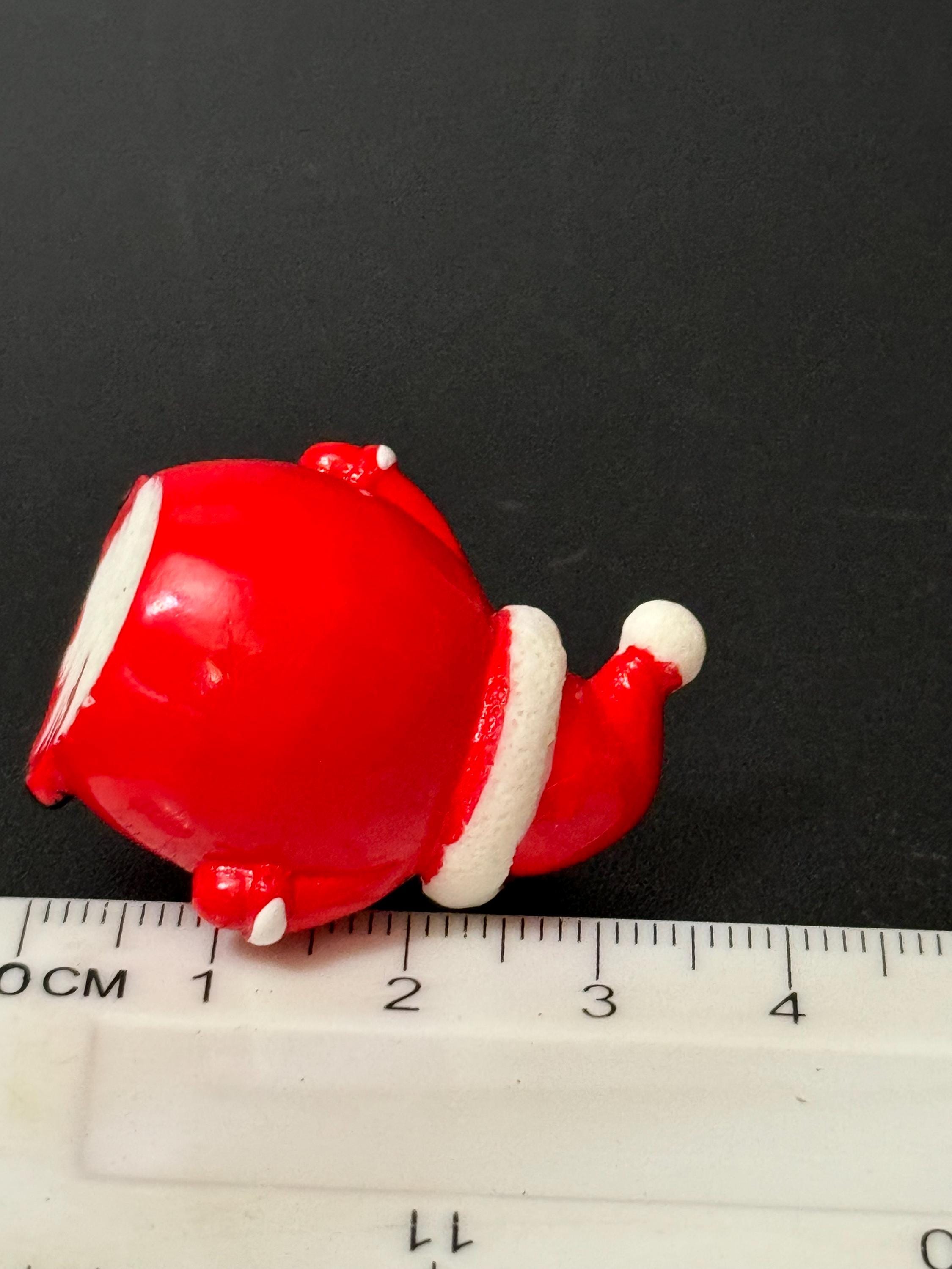 Plump plastic Father Christmas Santa Claus festive Christmas Cake topper decoration