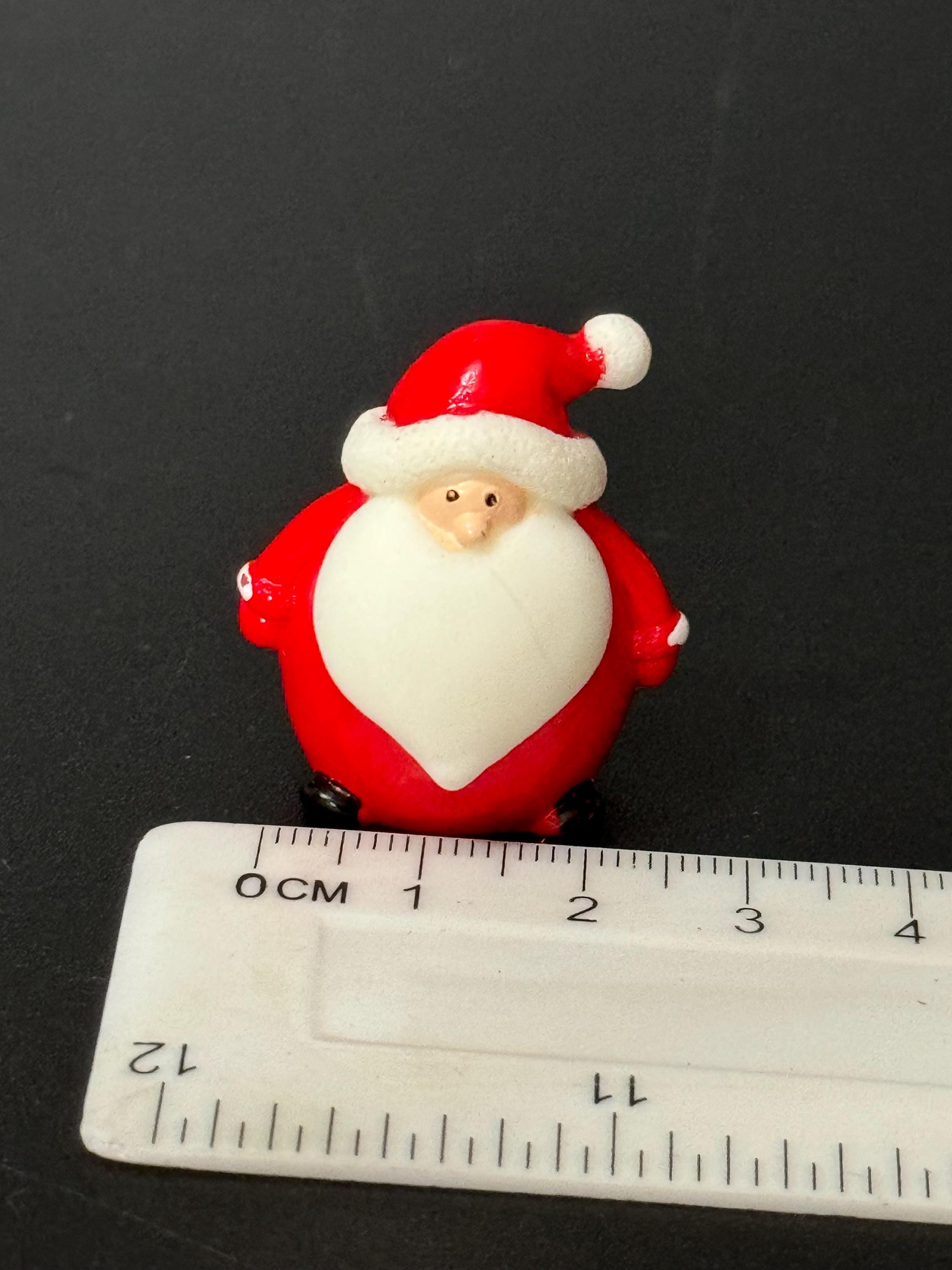 Plump plastic Father Christmas Santa Claus festive Christmas Cake topper decoration