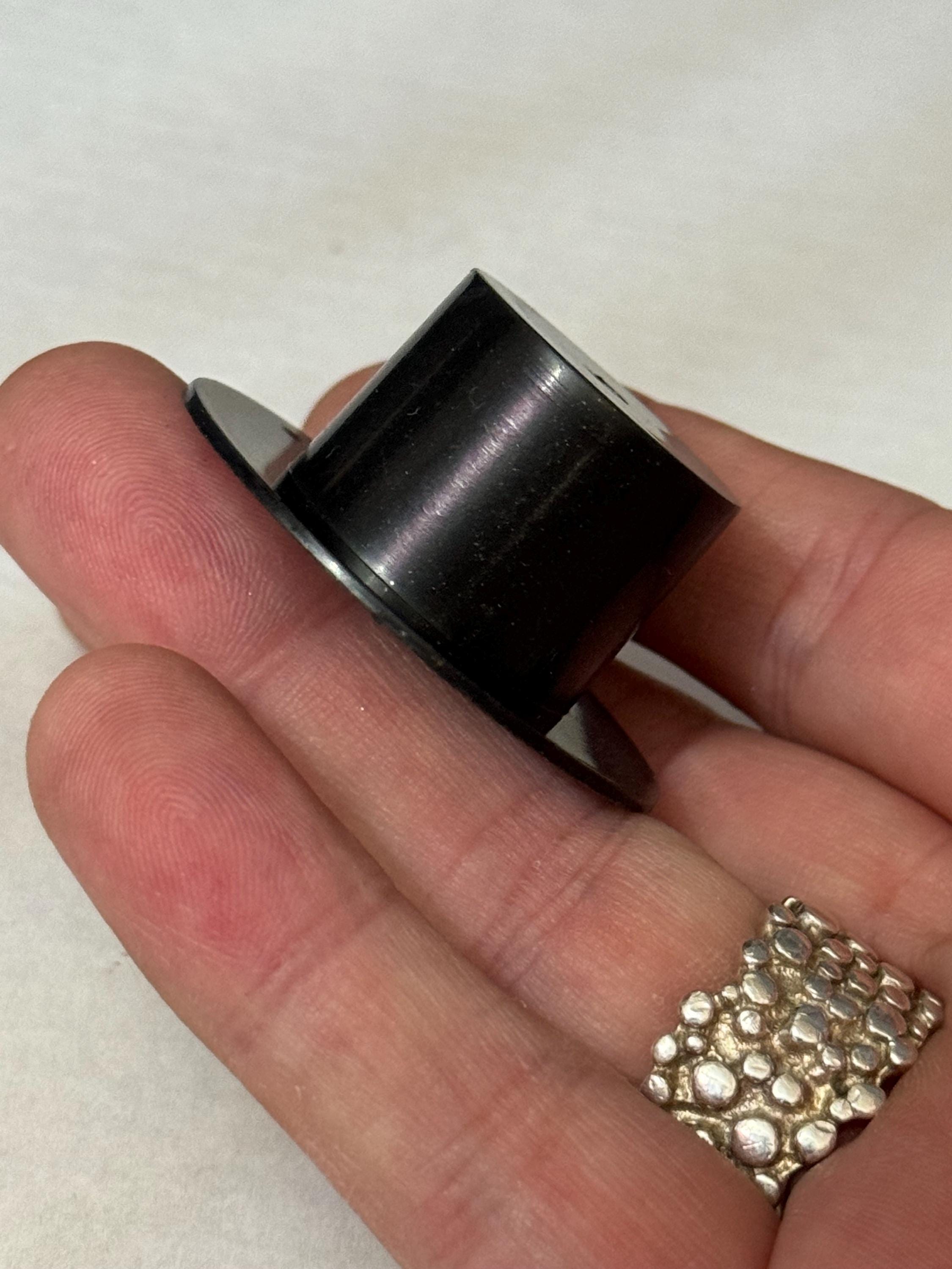 Large Miniature black top hat cake topper decoration