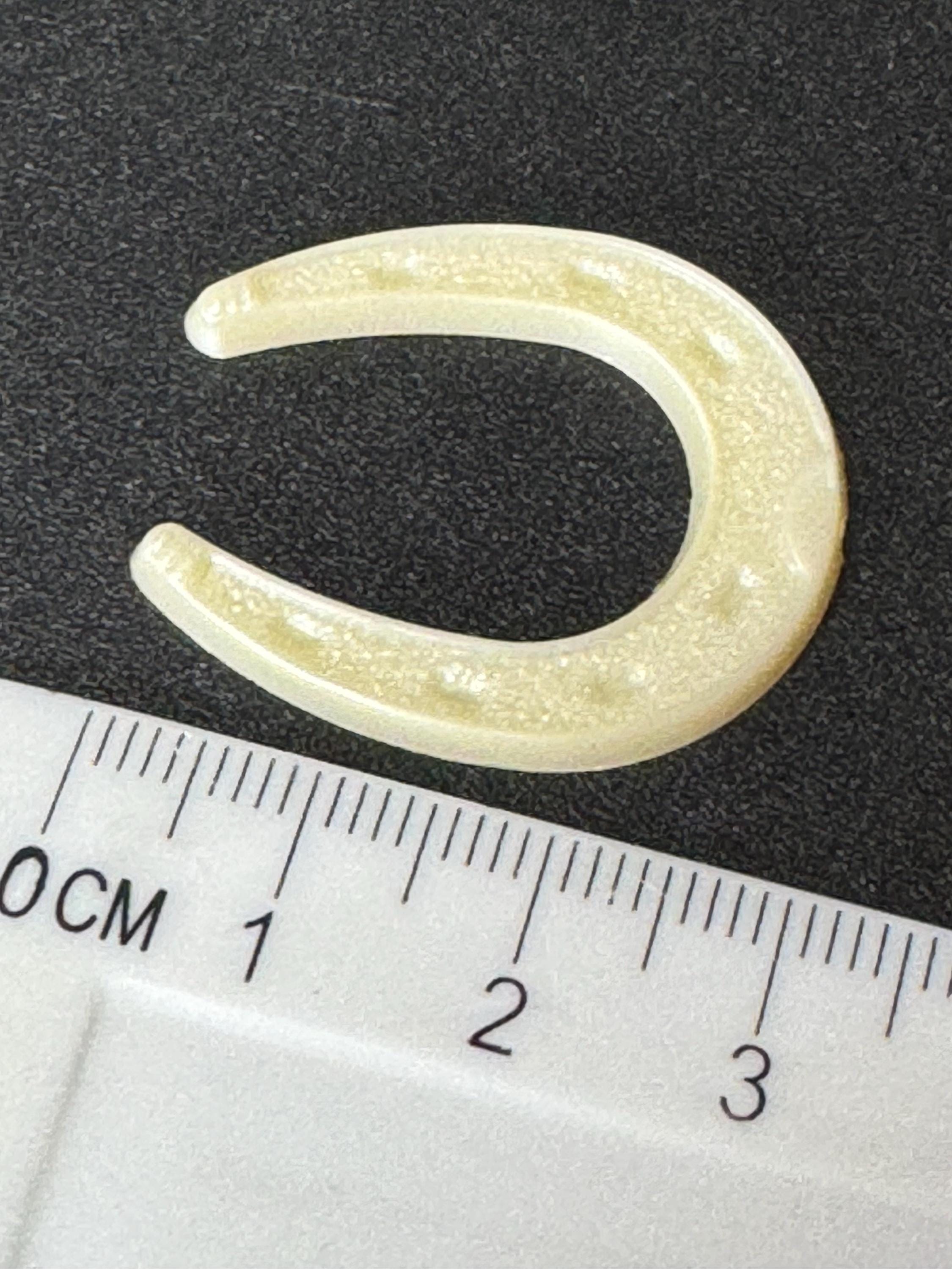 horse shoe Wedding Cake topper decoration Vintage baby warm cream plastic
