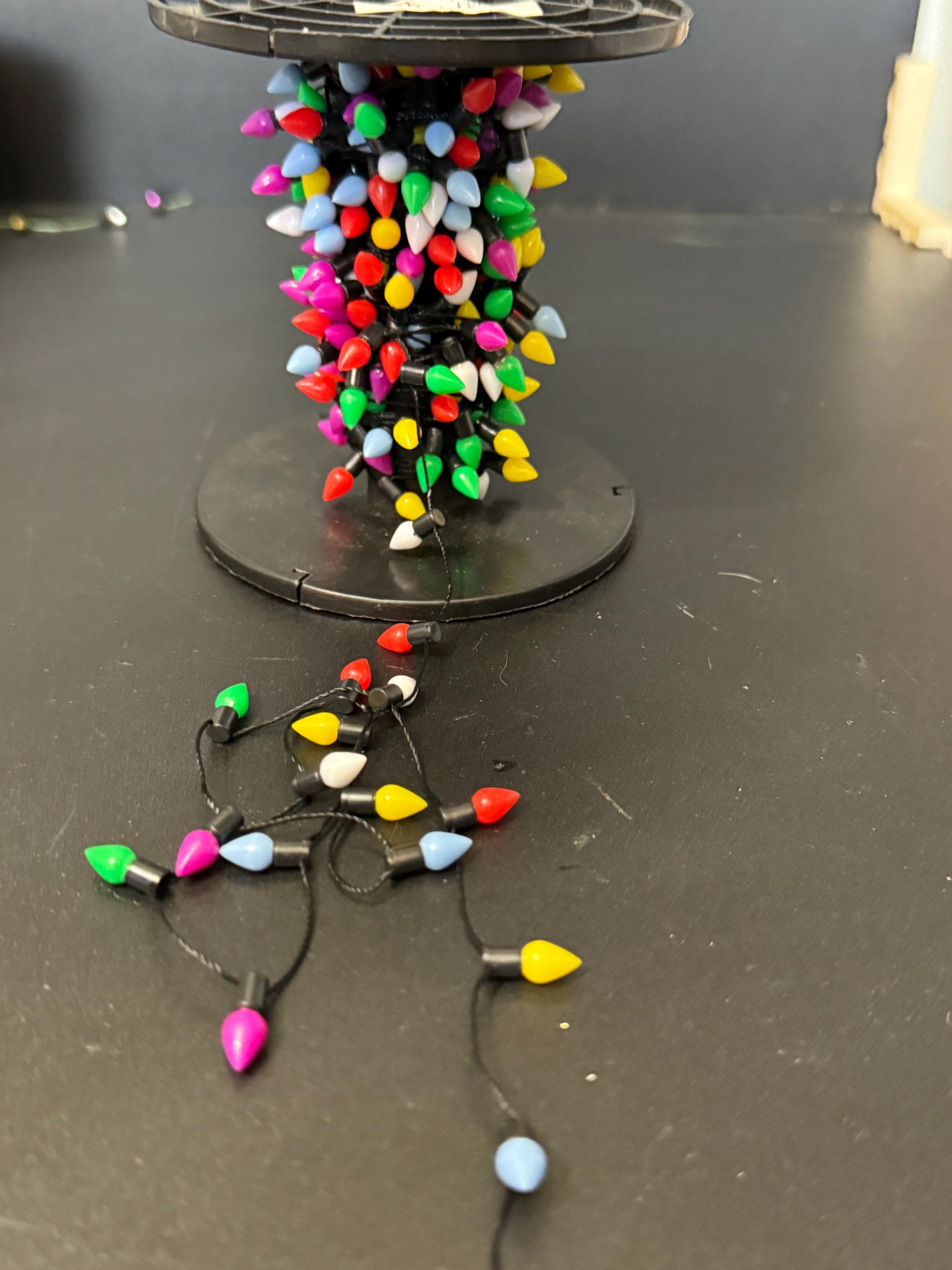 Miniature Coloured Fairy Lights (50cm) , Topper craft dollhouse christmas decor