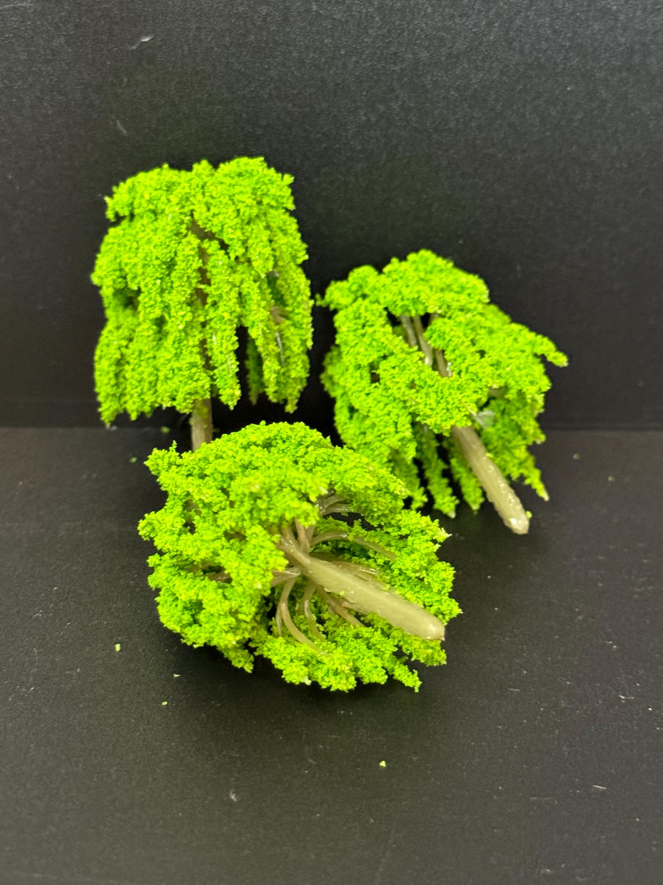 Miniature Weeping Willow Trees (3 Pieces): Cake Topper, Woodland Scenery