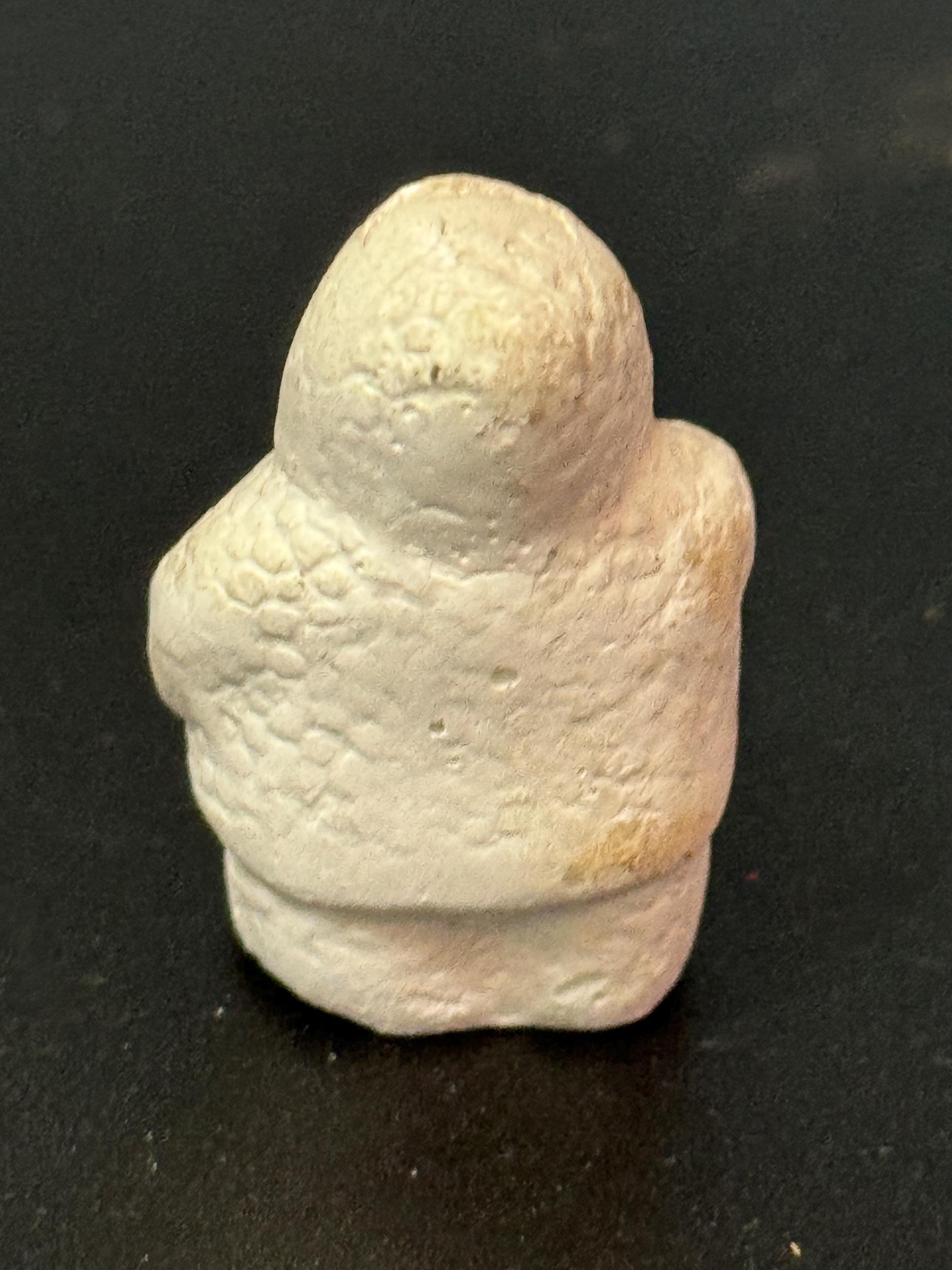 Antique PLASTER bisque Snow Baby Christmas Xmas Cake topper decoration