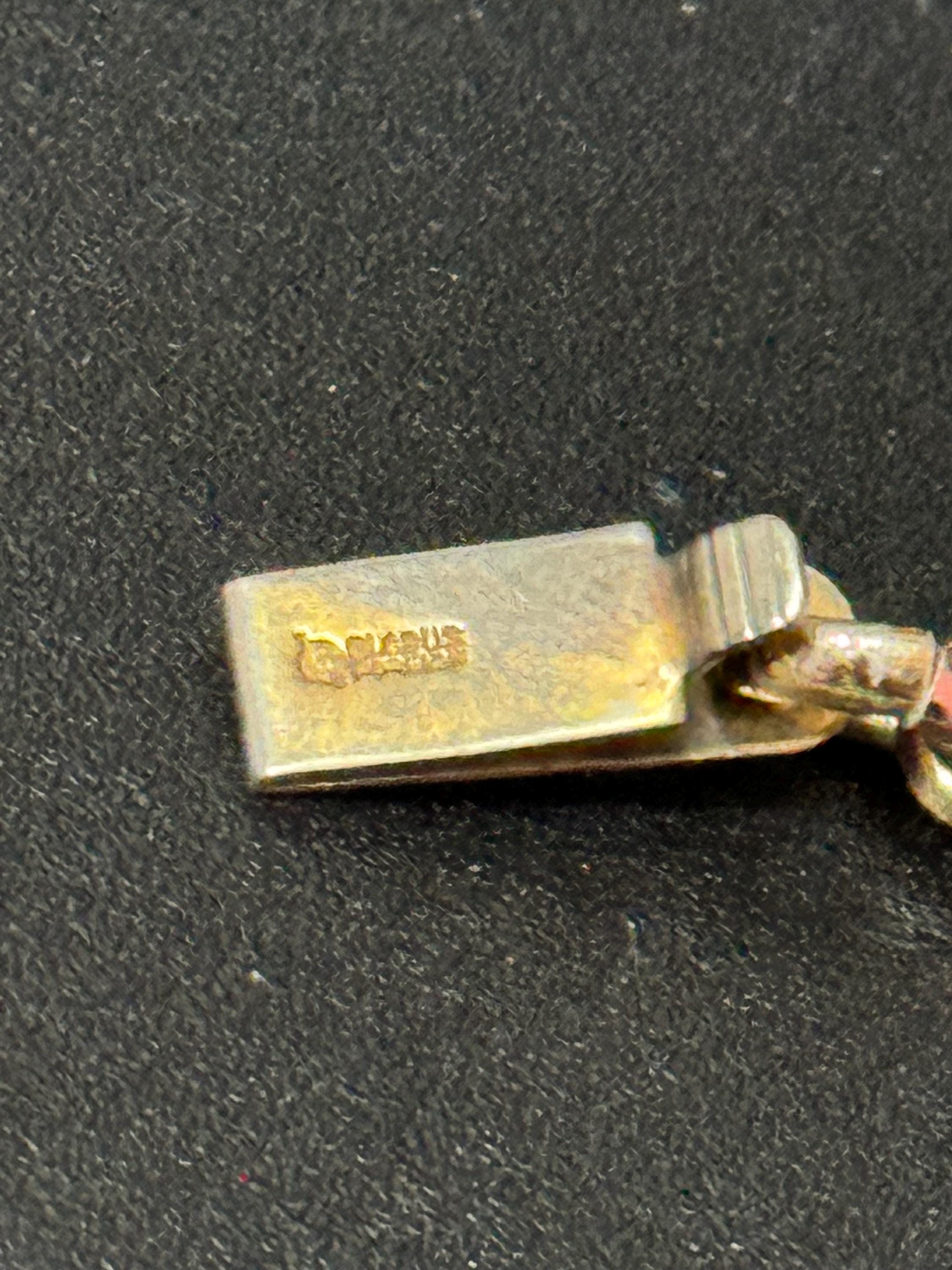 GLOBUS copper gold aluminium panel link bracelet , signed