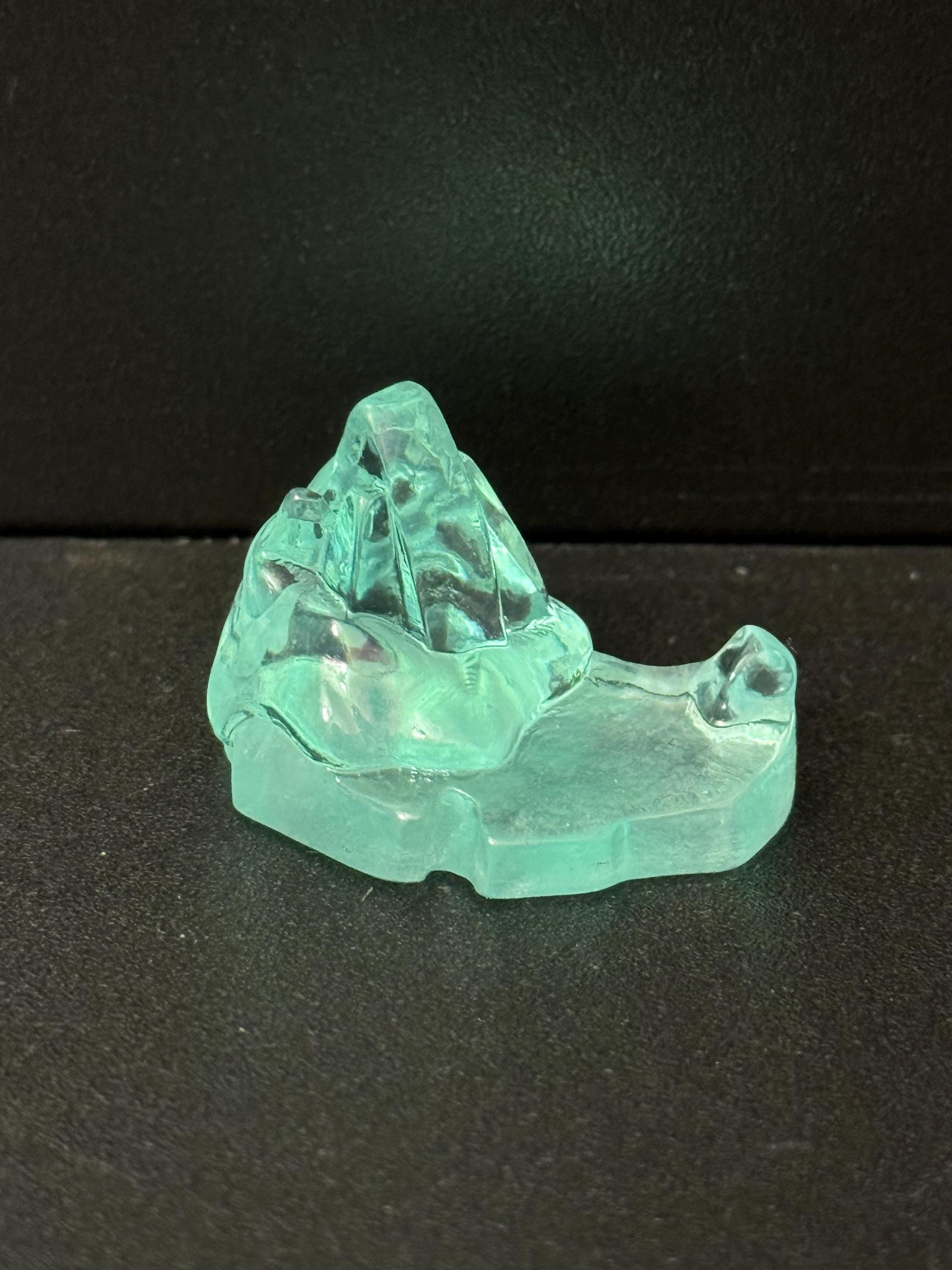 Miniature ice glacier Christmas cake topper, craft decorations