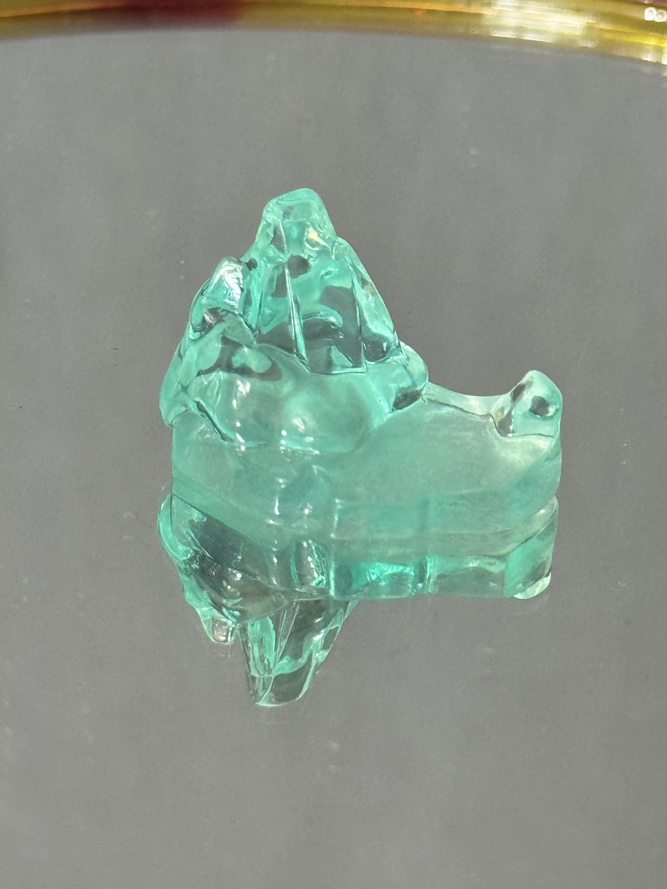 Miniature ice glacier Christmas cake topper, craft decorations