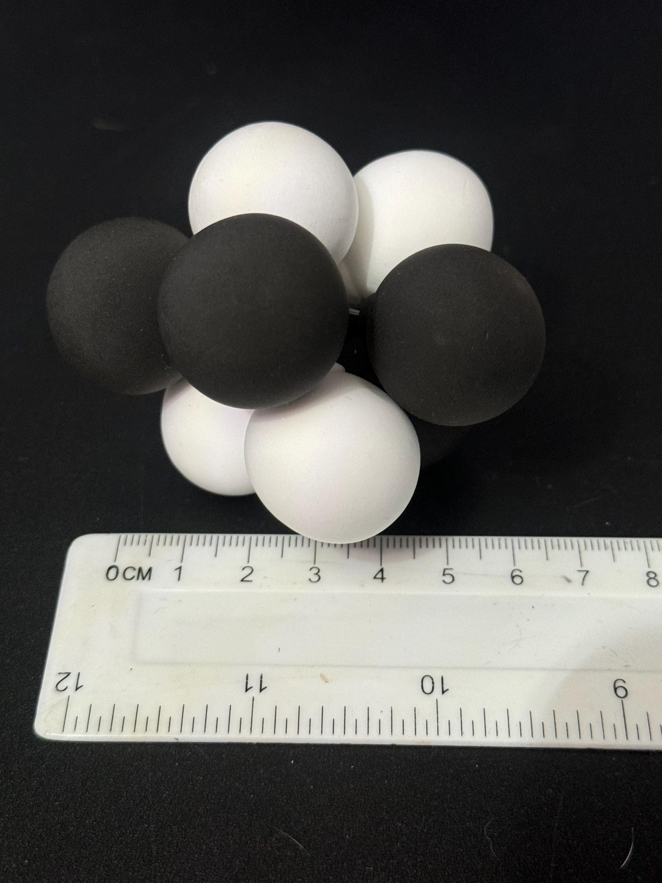 Black & white balloon cake topper birthday decoration bunch of balloons