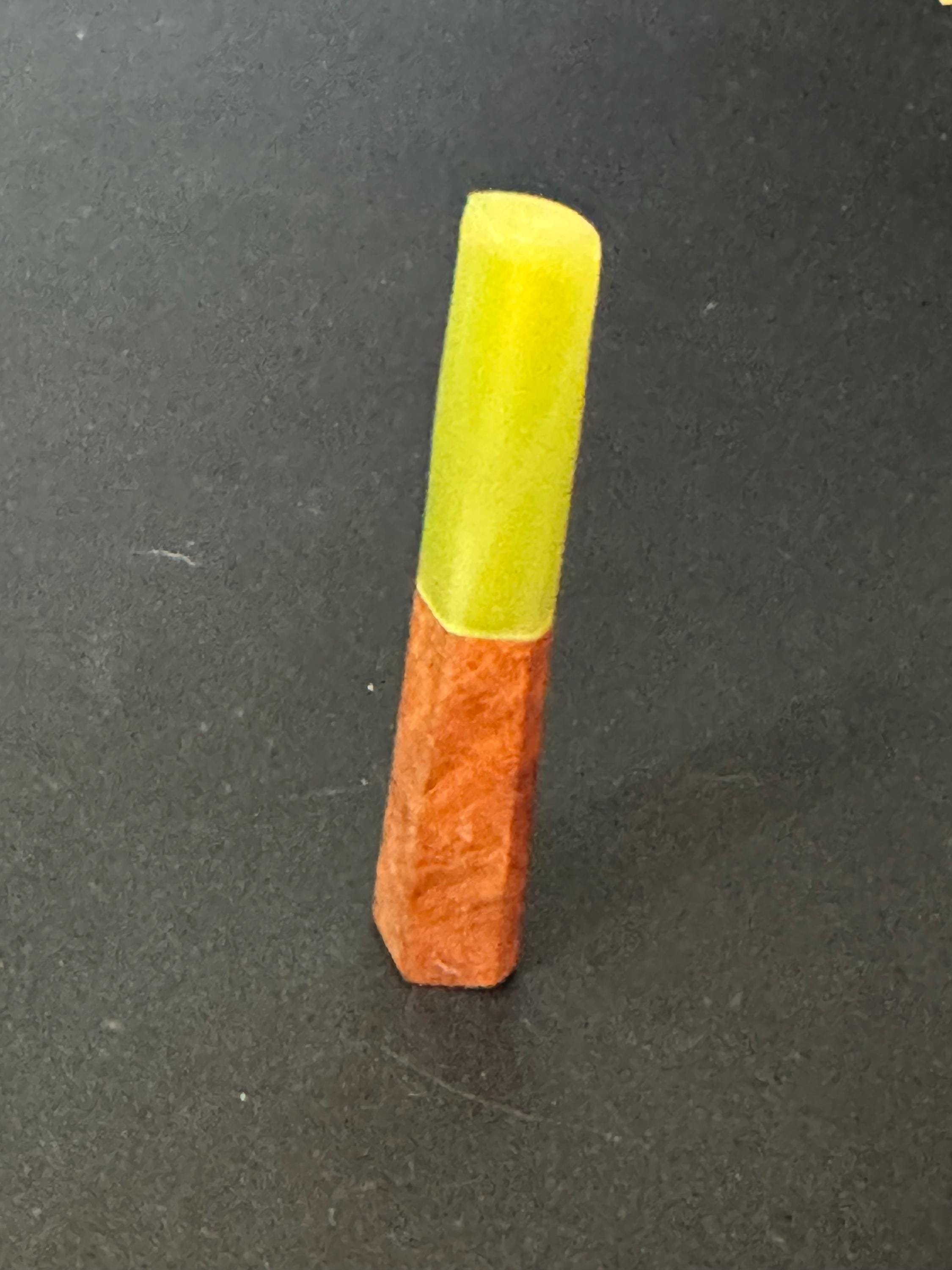 Mid length Brown and olive green Vintage 1920s Bakelite early plastic Cocktail Cigarette Holder 3”