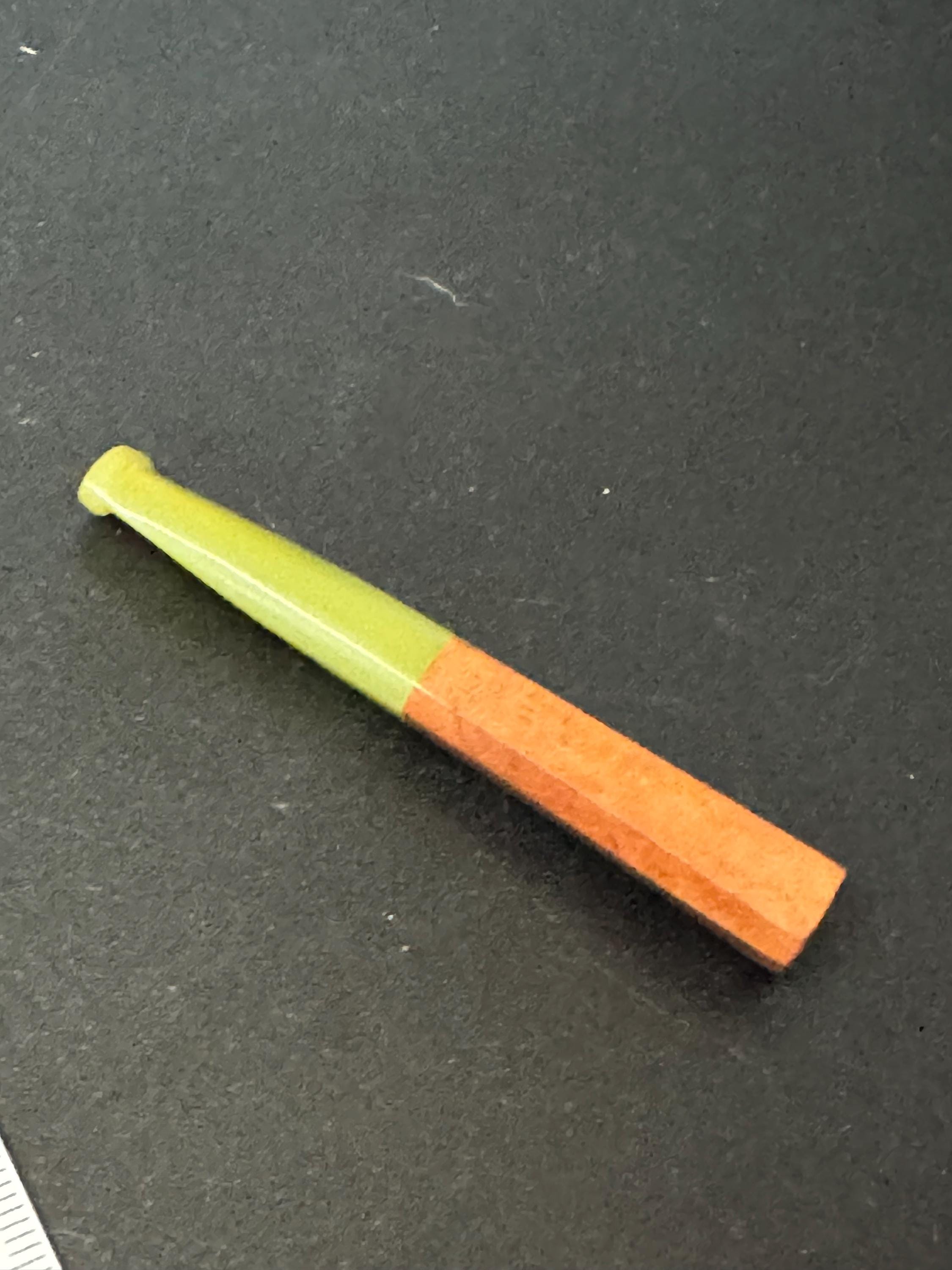 Mid length Brown and olive green Vintage 1920s Bakelite early plastic Cocktail Cigarette Holder 3”