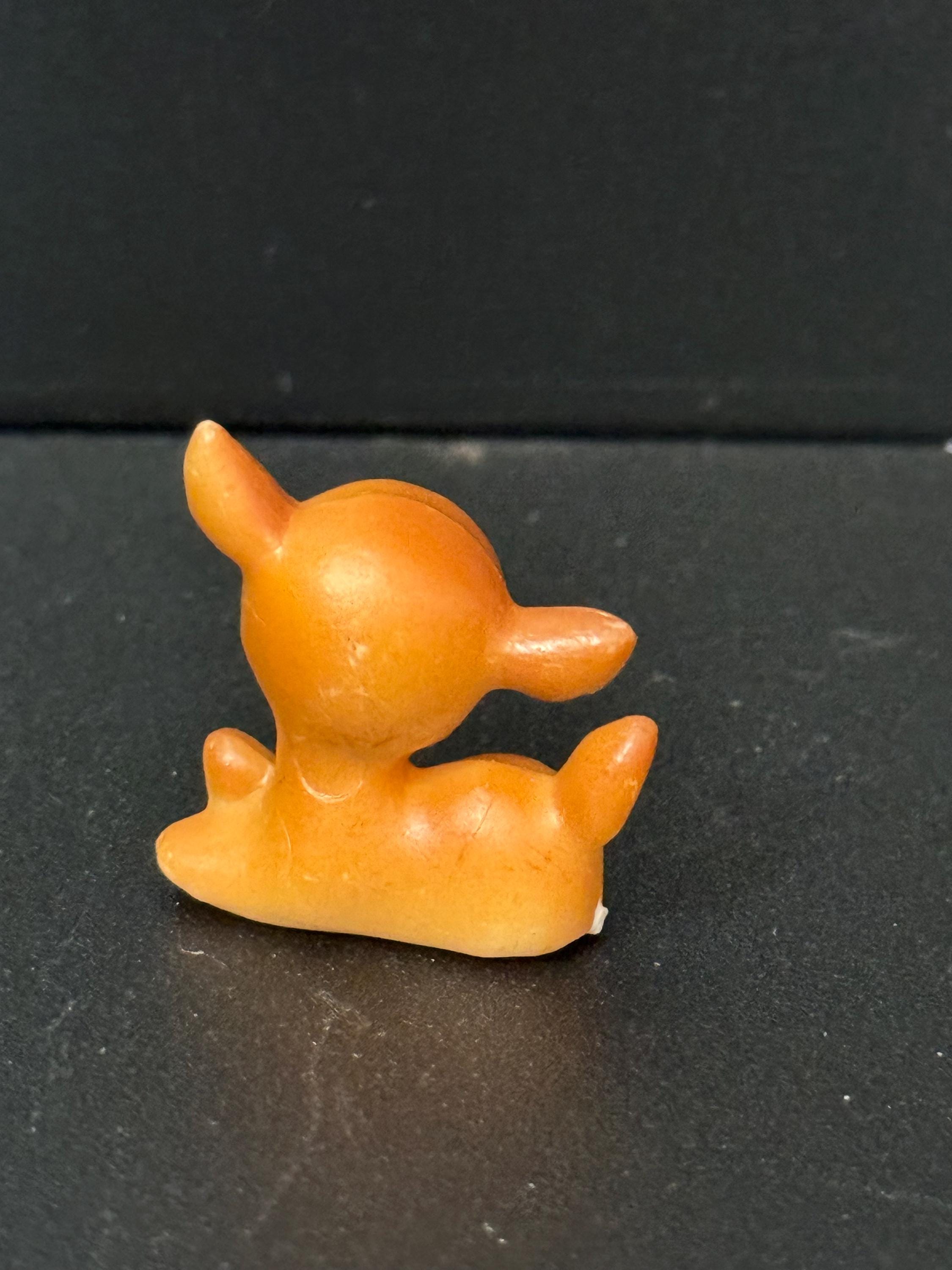 Miniature deer cake topper cute sitting fawn Bambi plastic cake decoration christmas