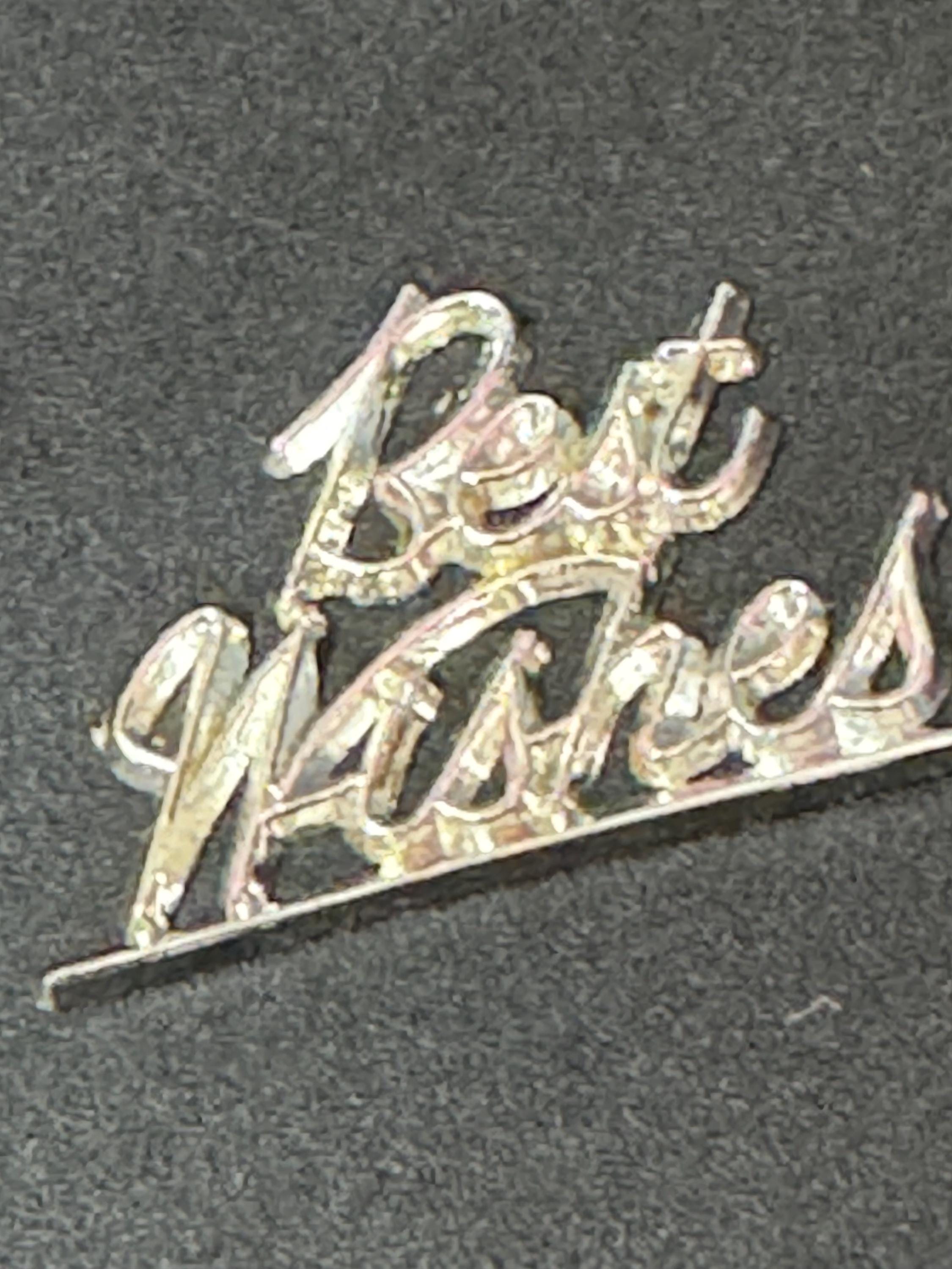Silver Vintage best wishes birthday cake Decoration Topper reusable