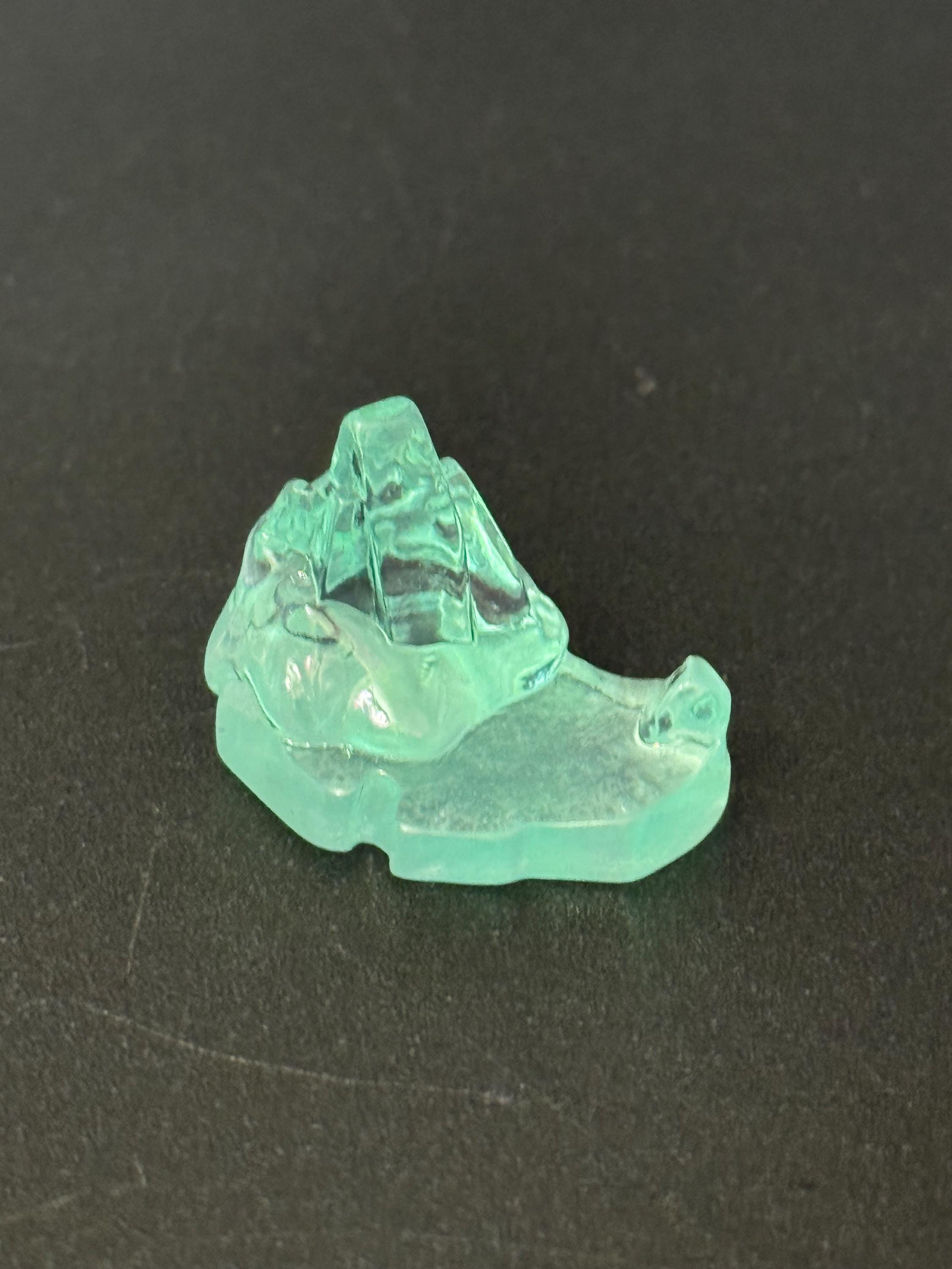 Miniature ice glacier Christmas cake topper, craft decorations