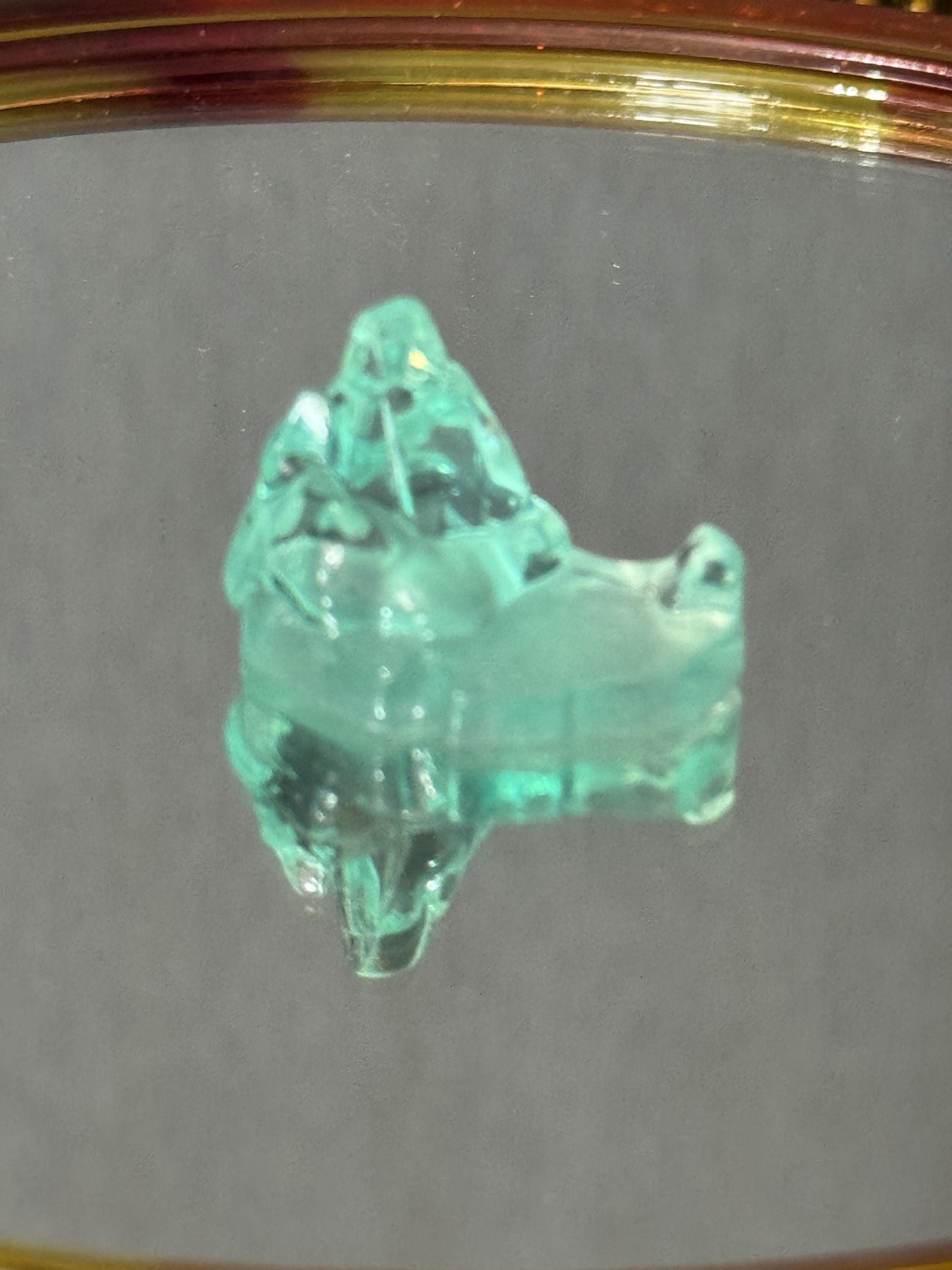 Miniature ice glacier Christmas cake topper, craft decorations