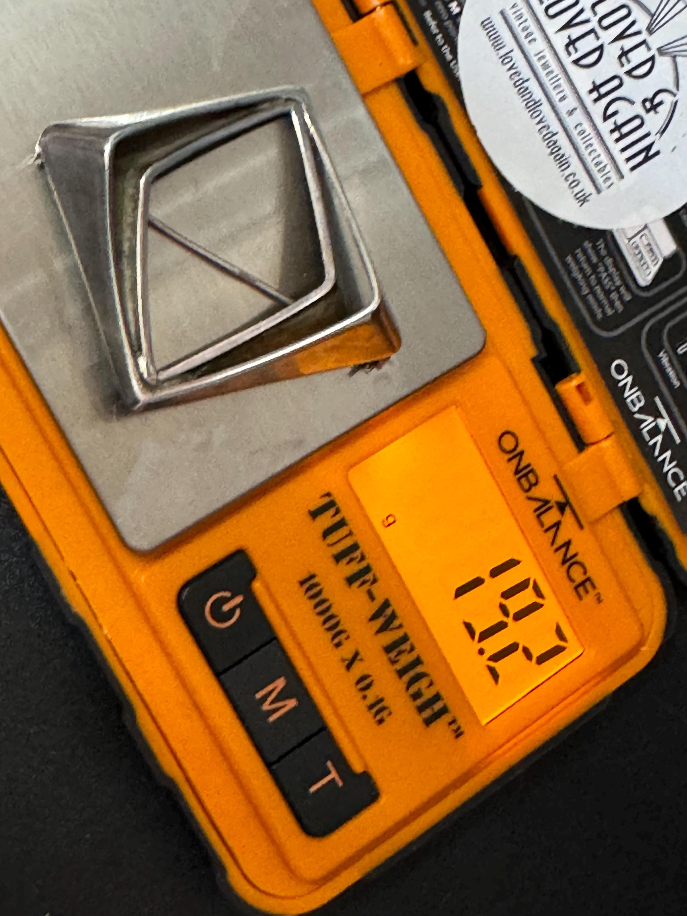 Norwegian solid silver 'Amphi' brooch by Odvar Pettersen