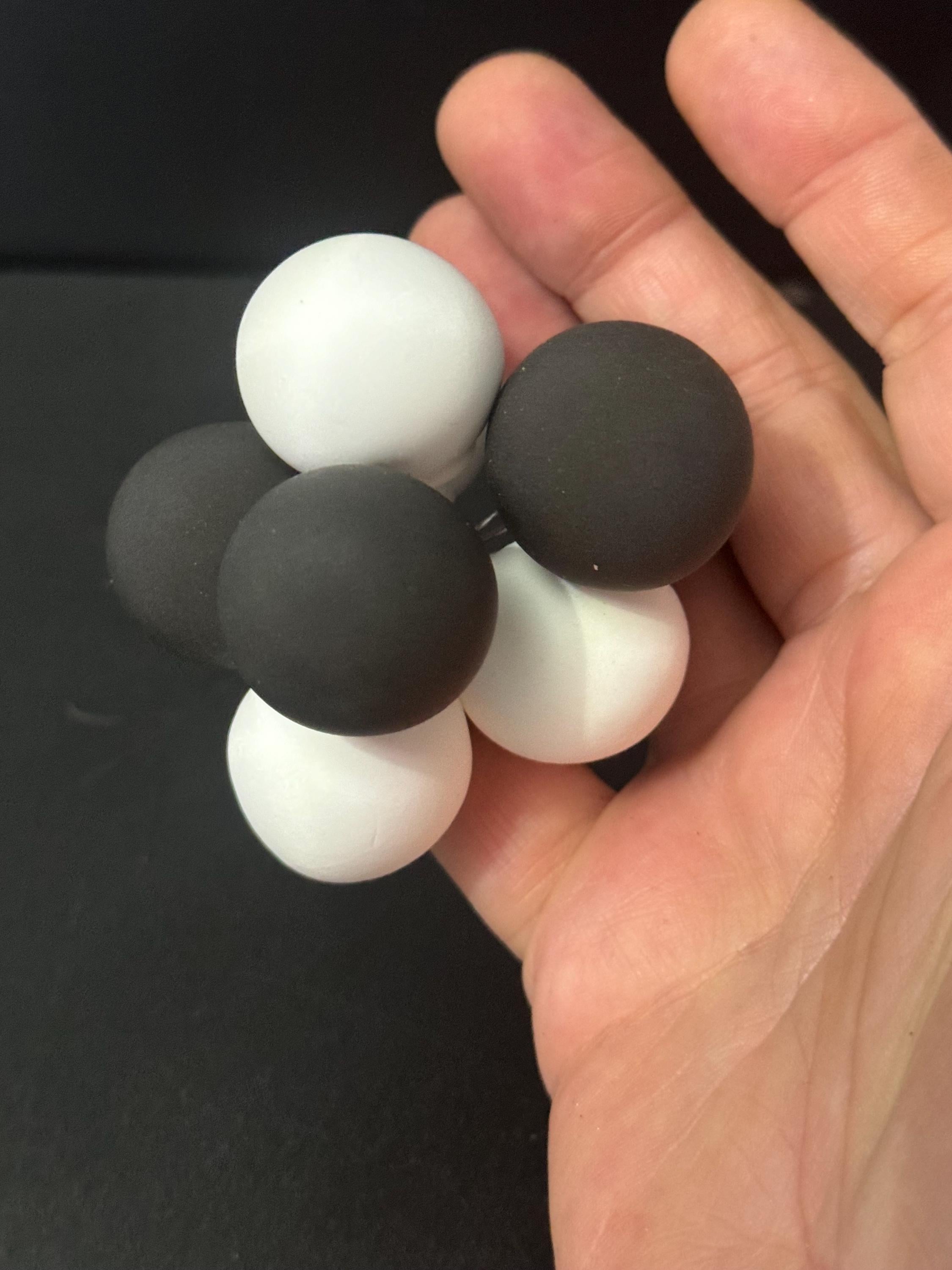 Black & white balloon cake topper birthday decoration bunch of balloons