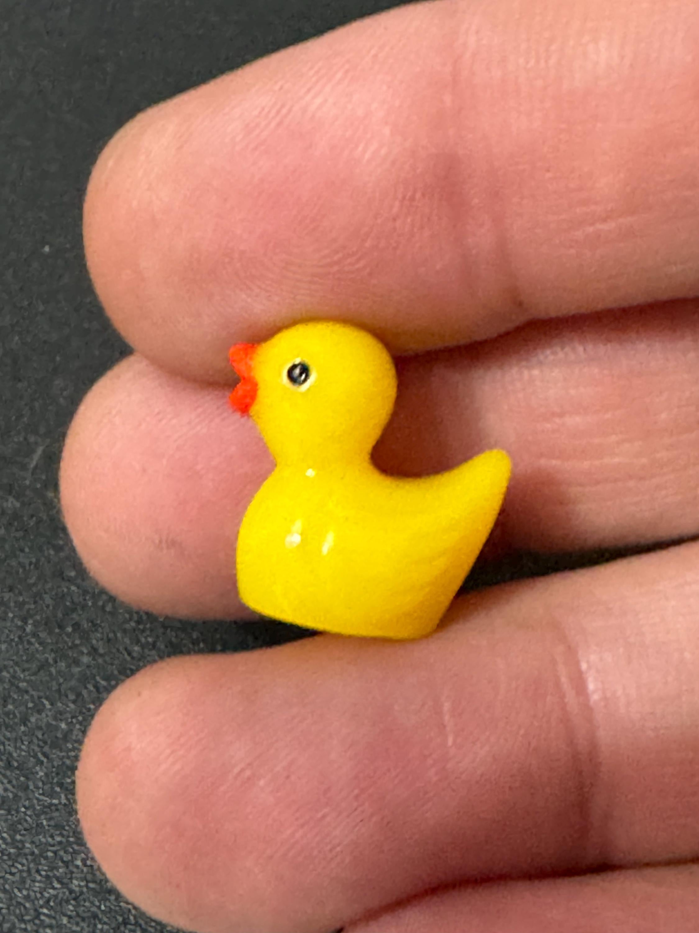 5 x miniature ducks cake toppers fairy garden farmyard dollshouse decorations