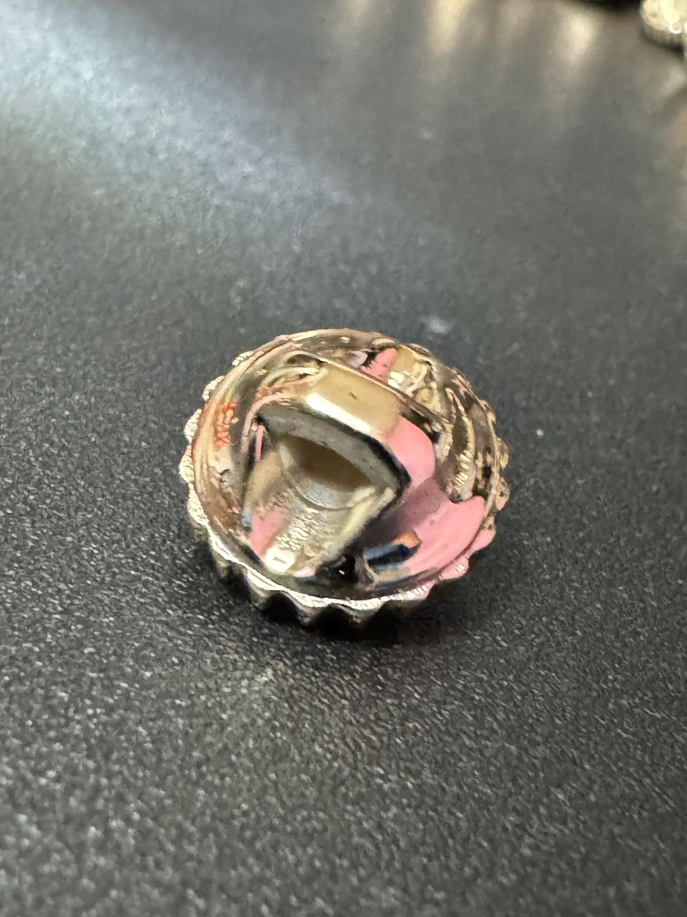 Sapphire Blue Rivoli Acrylic Crystal Buttons with Gold Tone Casings (12mm, Pack of 10)