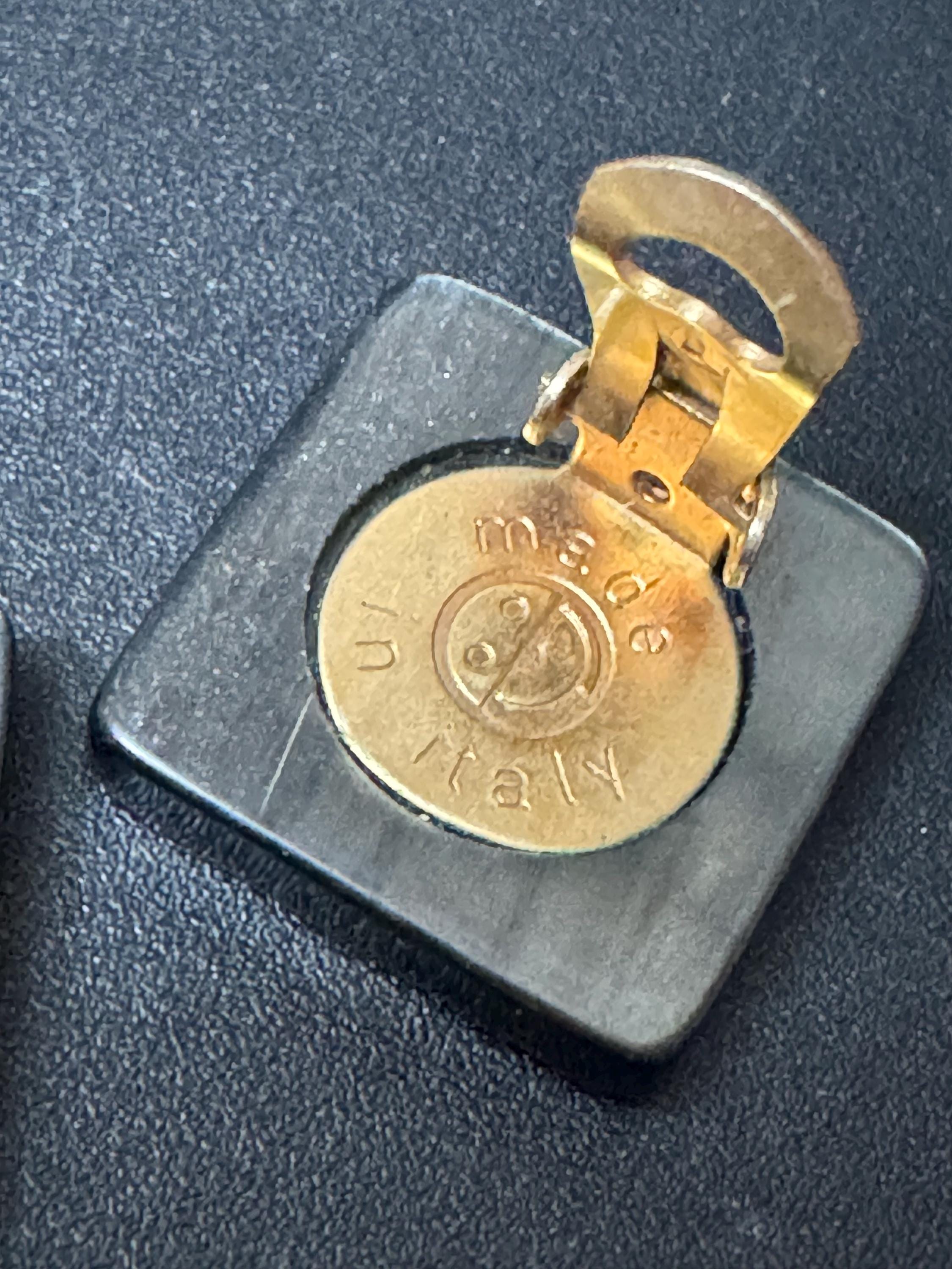 1980s Italian Modernist Square Clip On Earrings