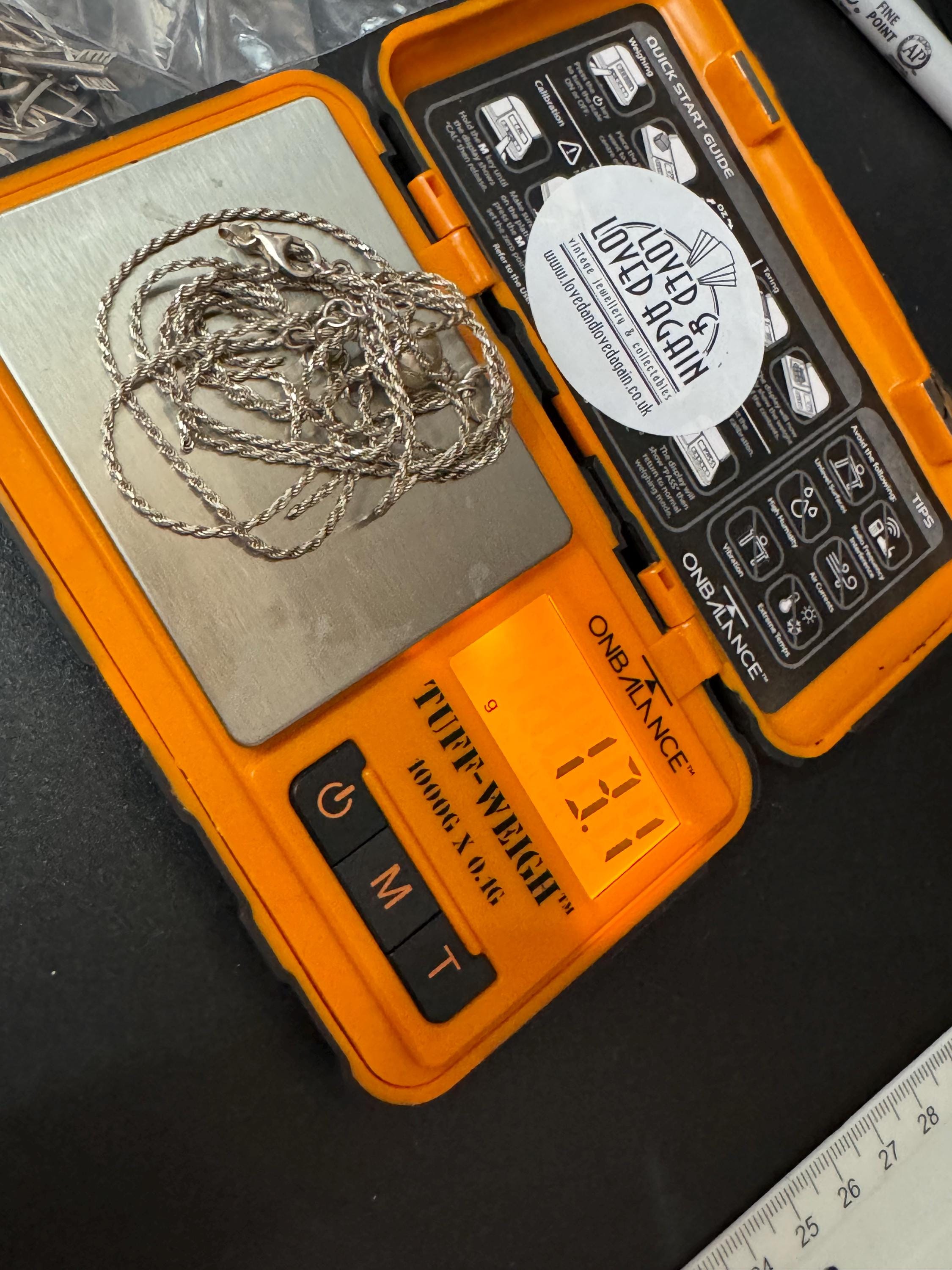 Vintage 925 sterling silver modernist 10cm long drop tassel pendant necklace 46-50cm 13.1grams