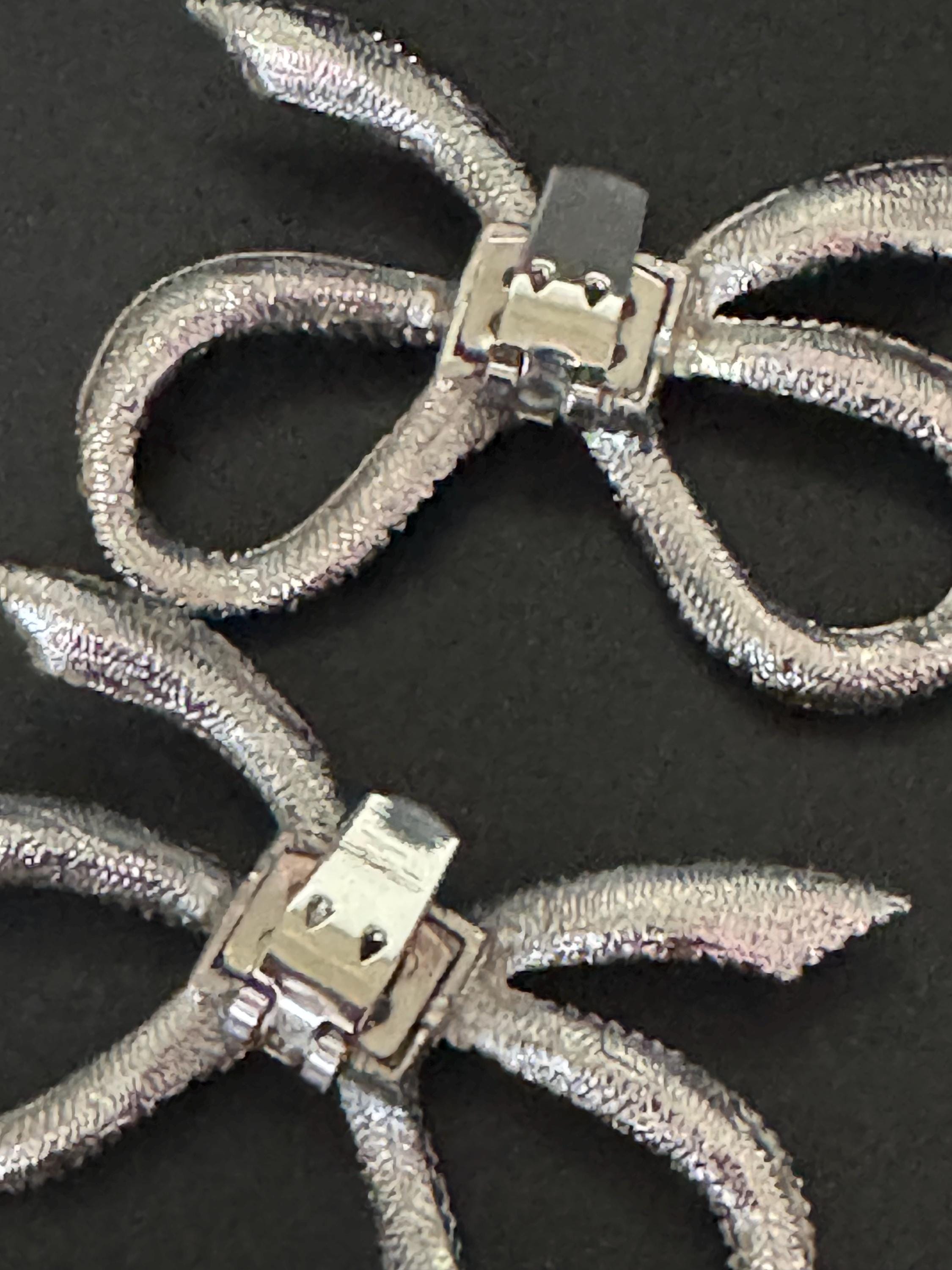 Vintage Swarovski Rhinestone Bow Shoe Clips: Turquoise Diamanté Pair