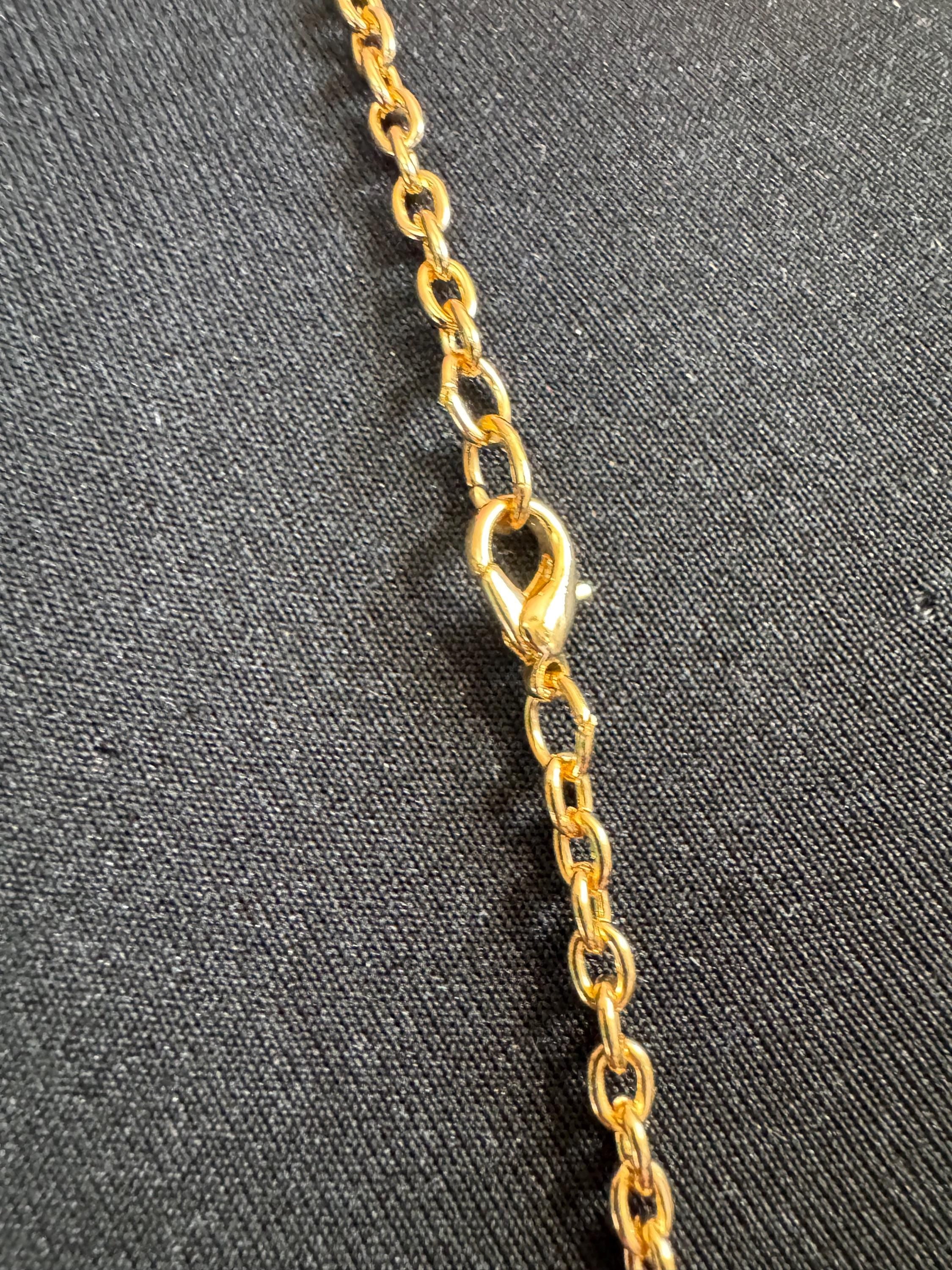 28” 72cm long gold cable chain necklace
